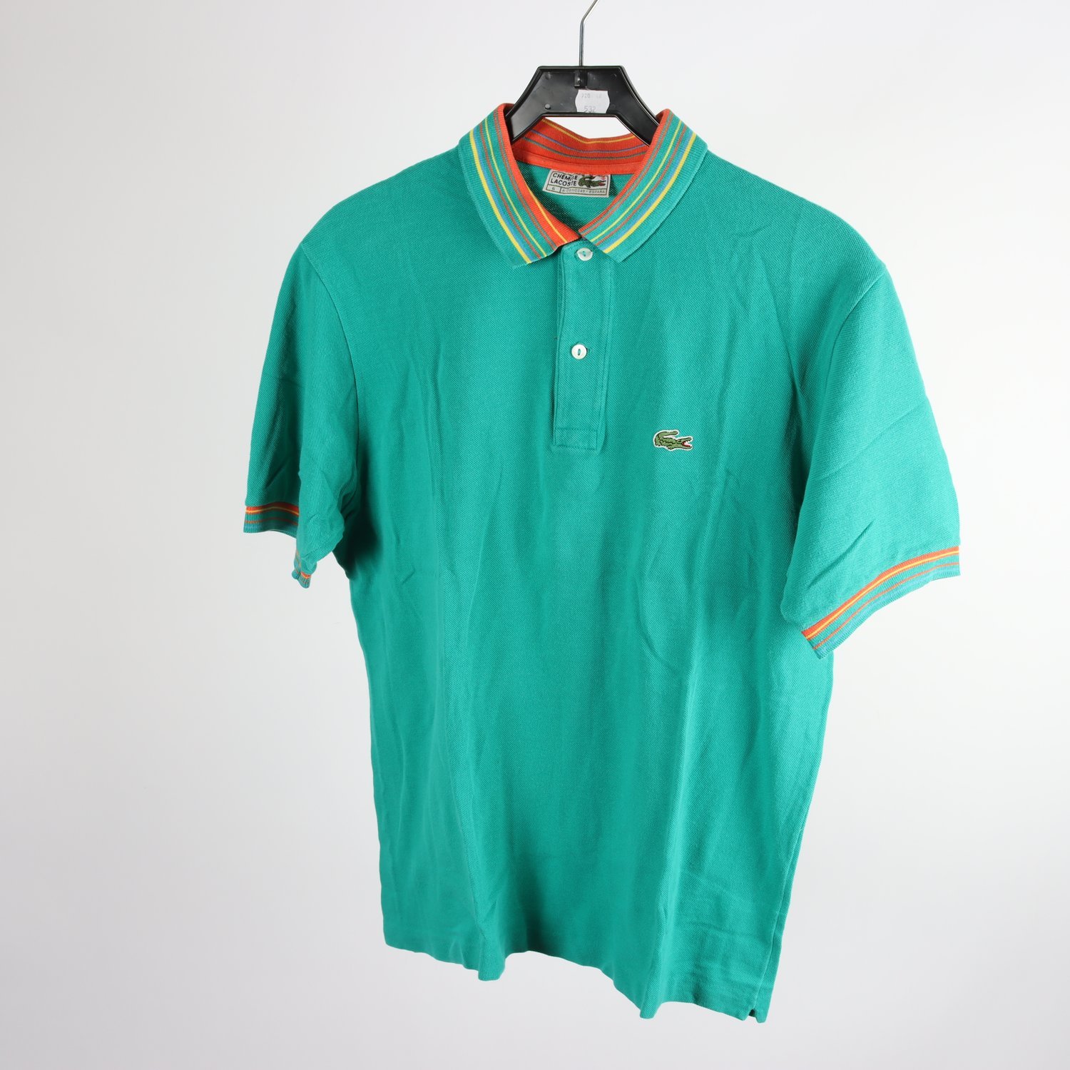 Piké, Lacoste, grön, retro, stl. ca. L