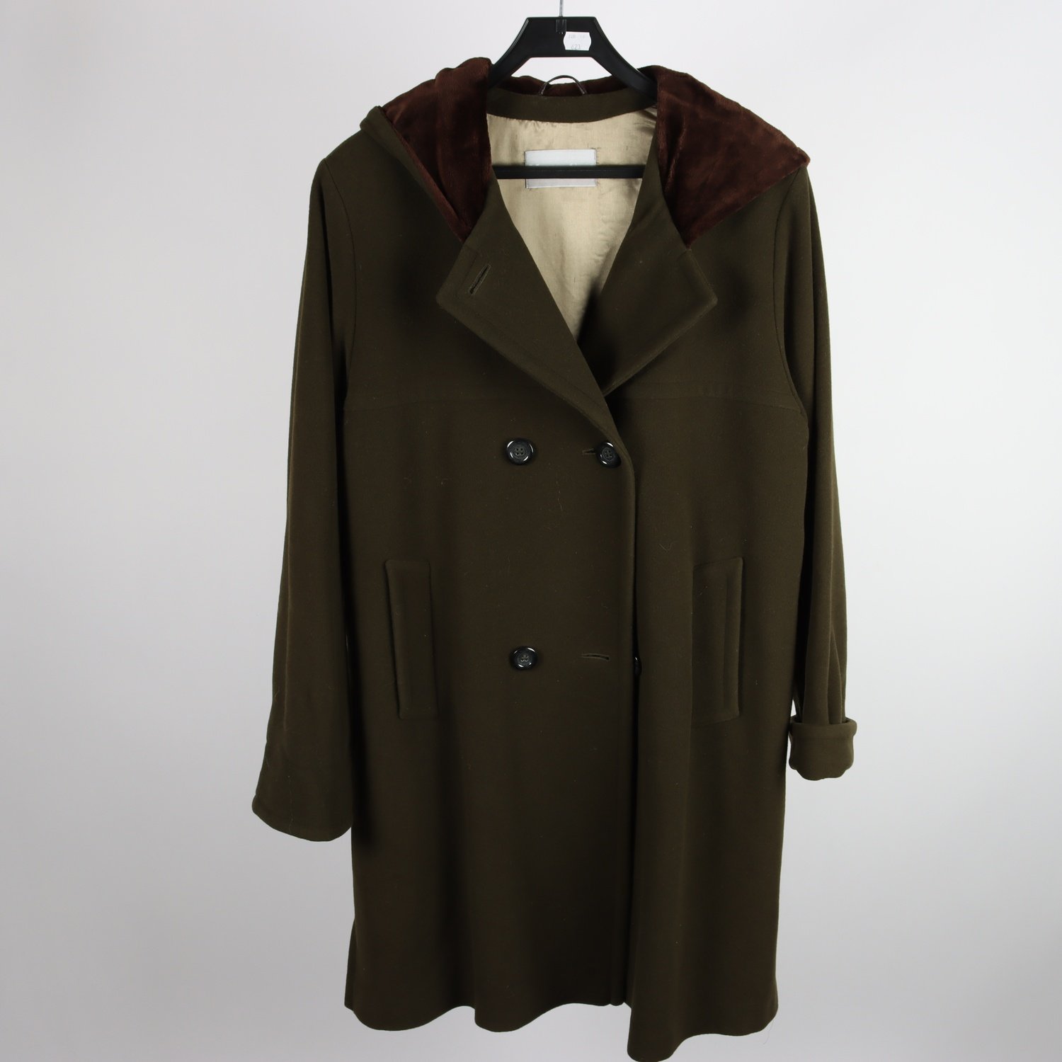 Kappa, Master Coat, mörkgrön, ull, cashmere, stl. 38