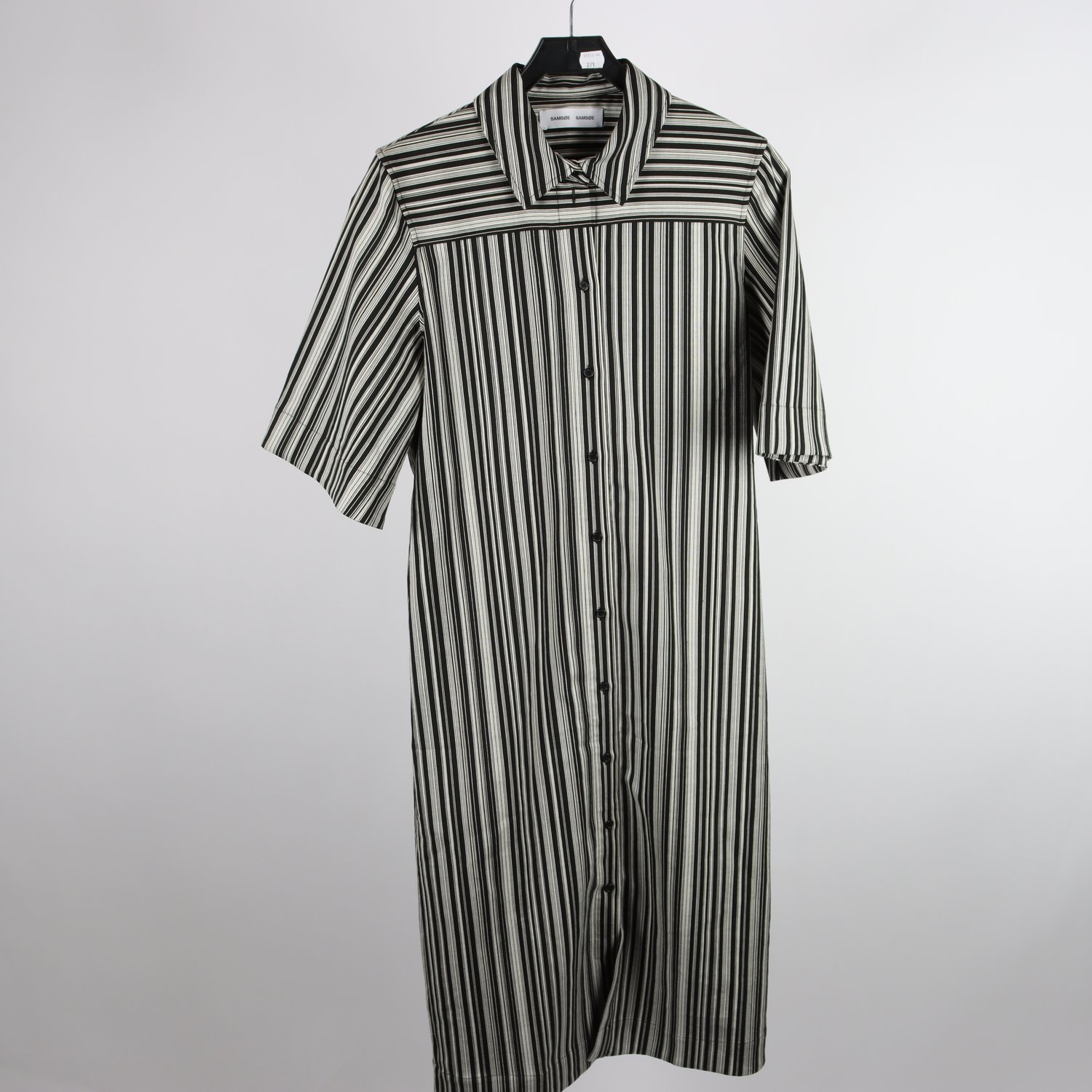 Klänning, Samsøe Samsøe, svart, vit, randig, stl. L