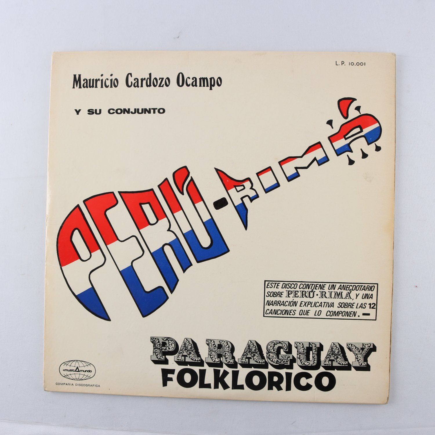 LP Mauricio Cardozo Ocampo Y Su Conjunto Perú – Rimá, Paraguay Folklórico