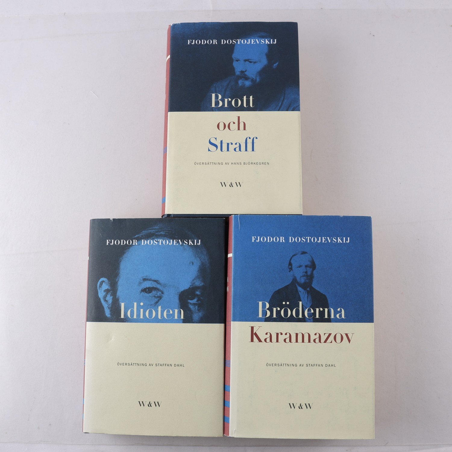 Fjodor Dostojevskij, bokpaket med 3 volymer