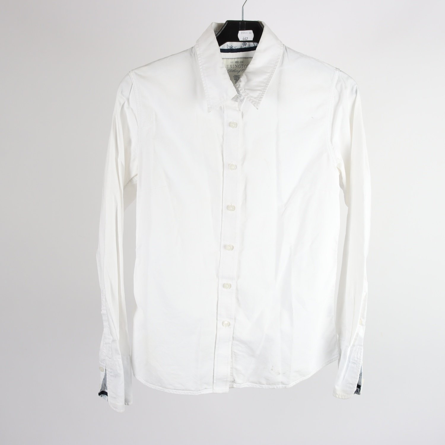 Blus, Lexington, vit, stl. S