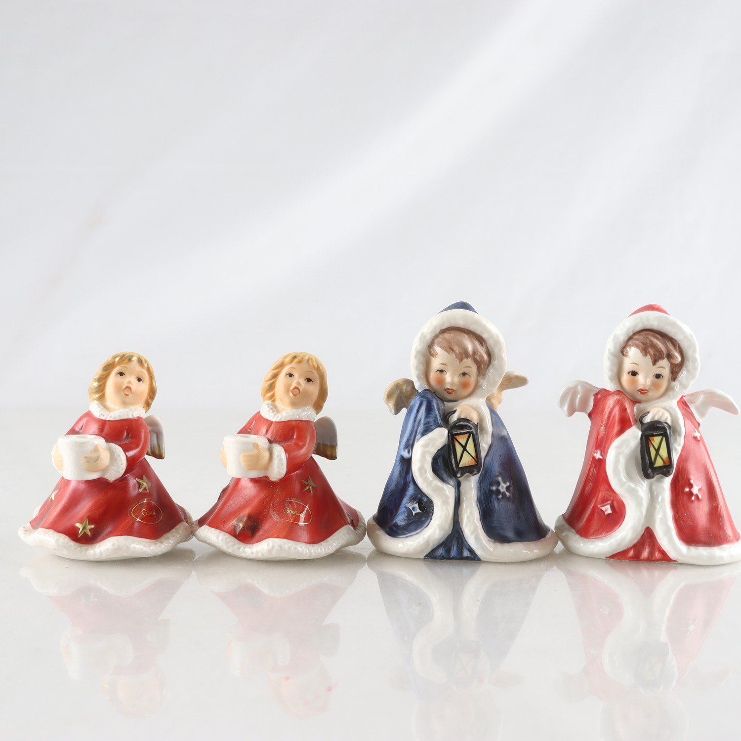 Änglar, porslin, Goebel, 4 st