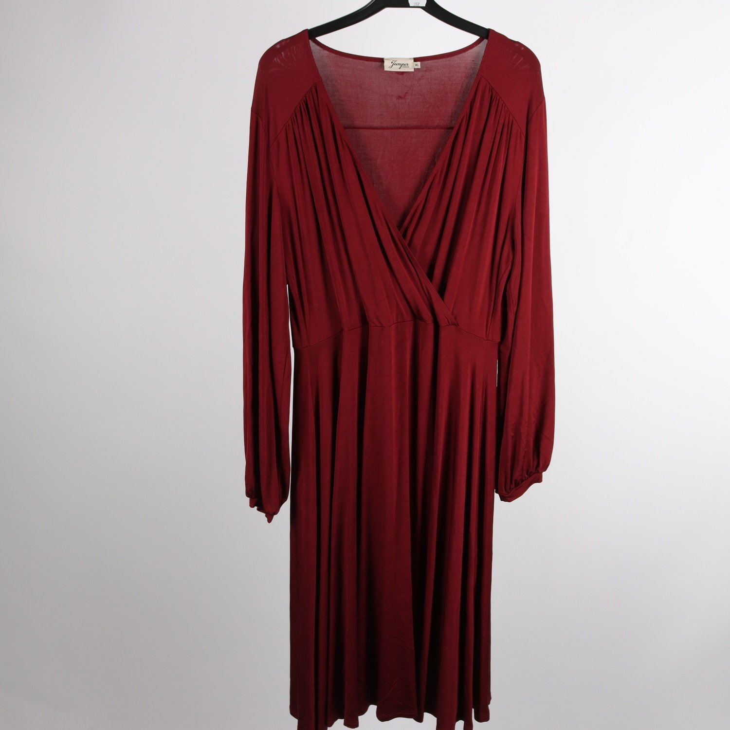 Klänning, Jumperfabriken, vinröd, stl. XL