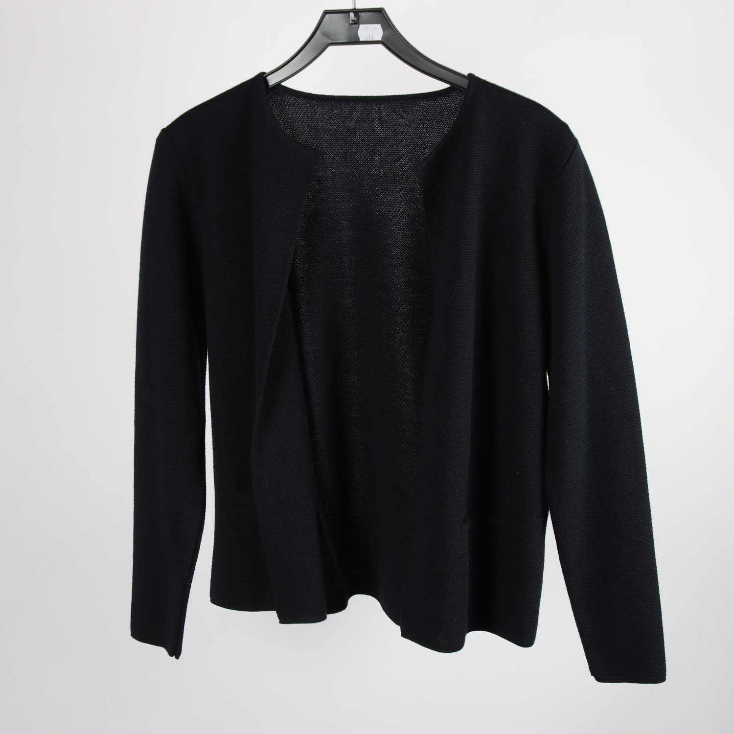 Kofta, Sibin Linnebjerg, blå, stickad, ullmix, stl. M