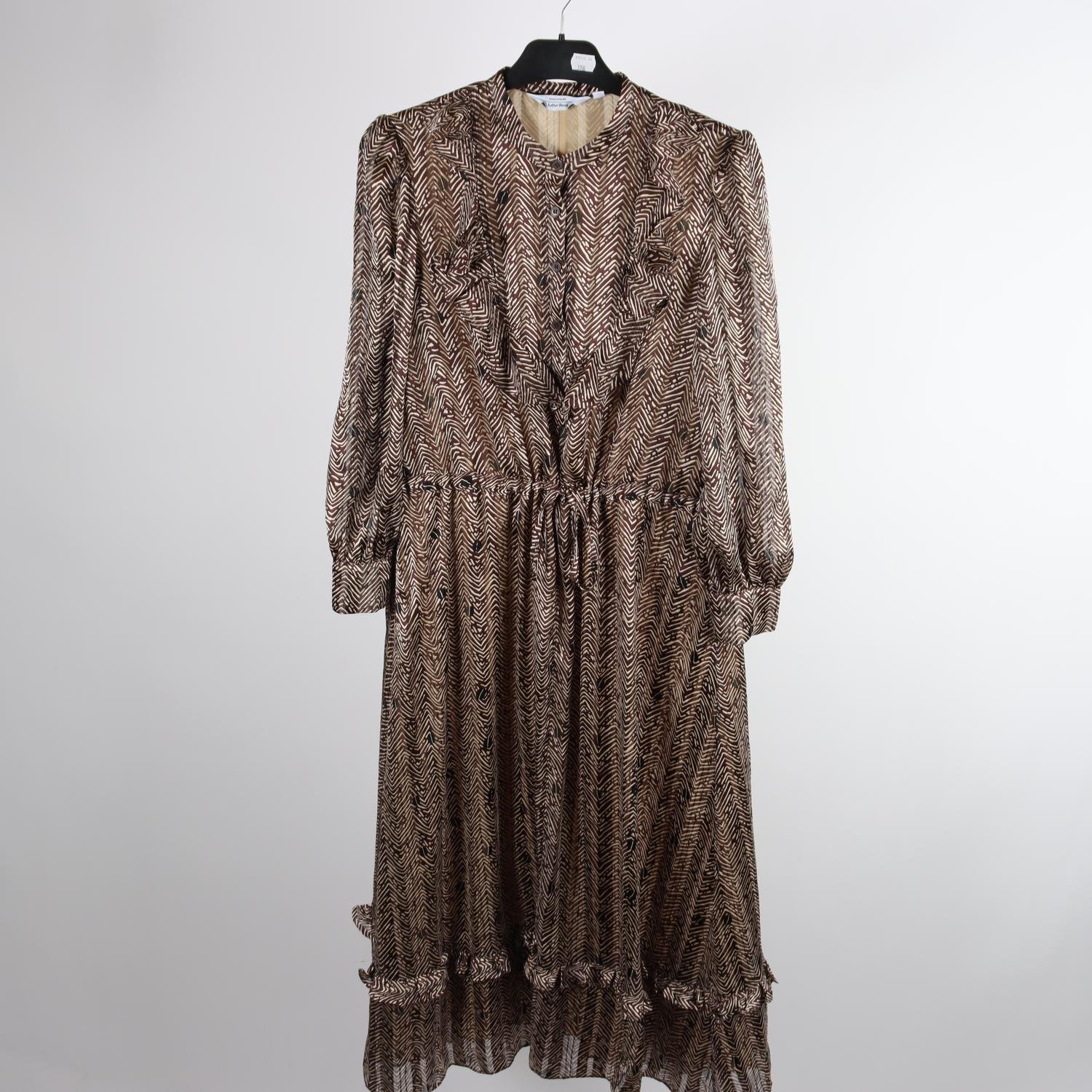 Klänning, & Other Stories, brun, mönstrad, stl. 34/XS