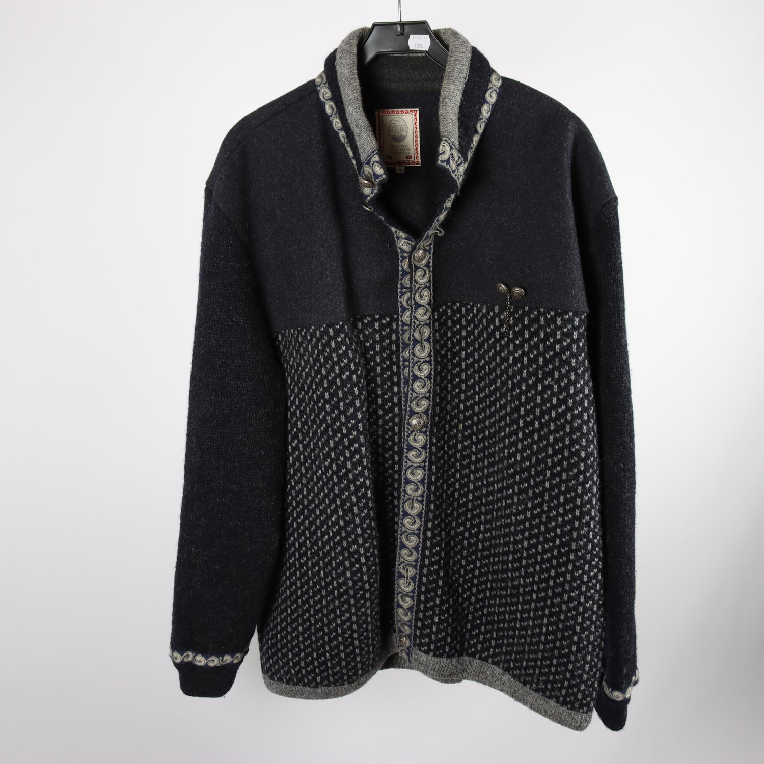 Tröja, Score Norway, grå svart, stl. XXL