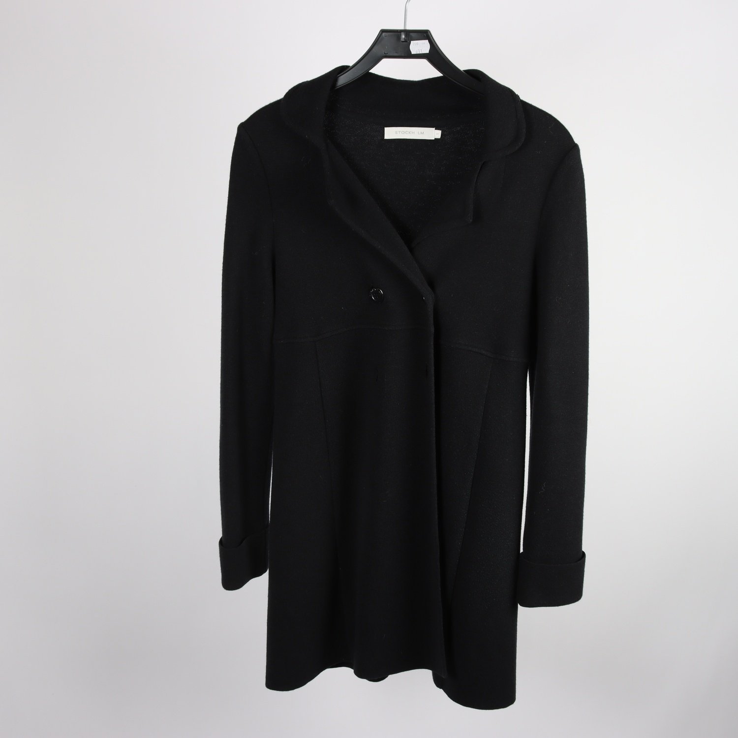 Kofta, Stockh LM, svart, stickad, ullmix, stl. S