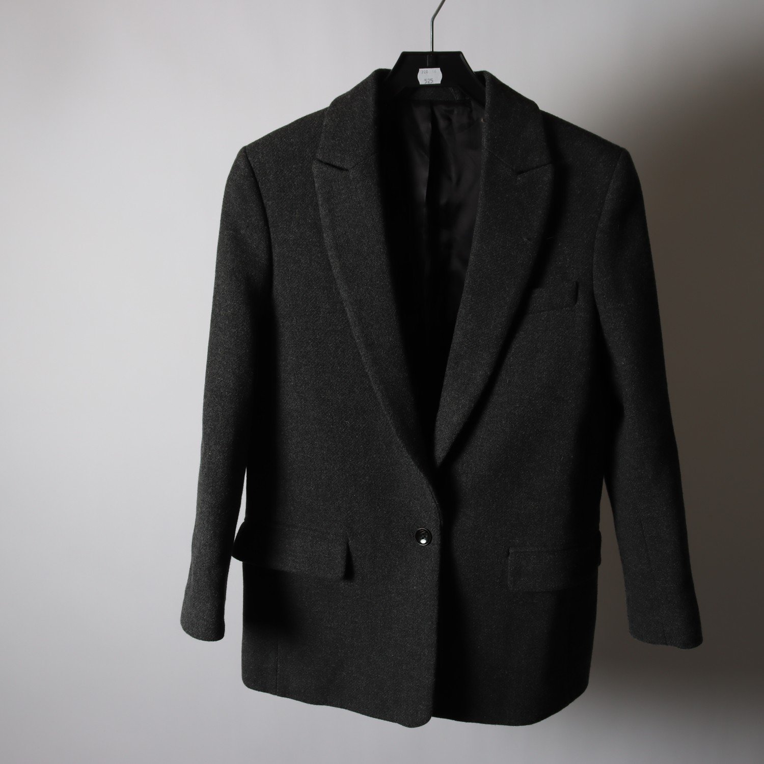 Kavaj, H&M Studios, grå, stl. ca. XS