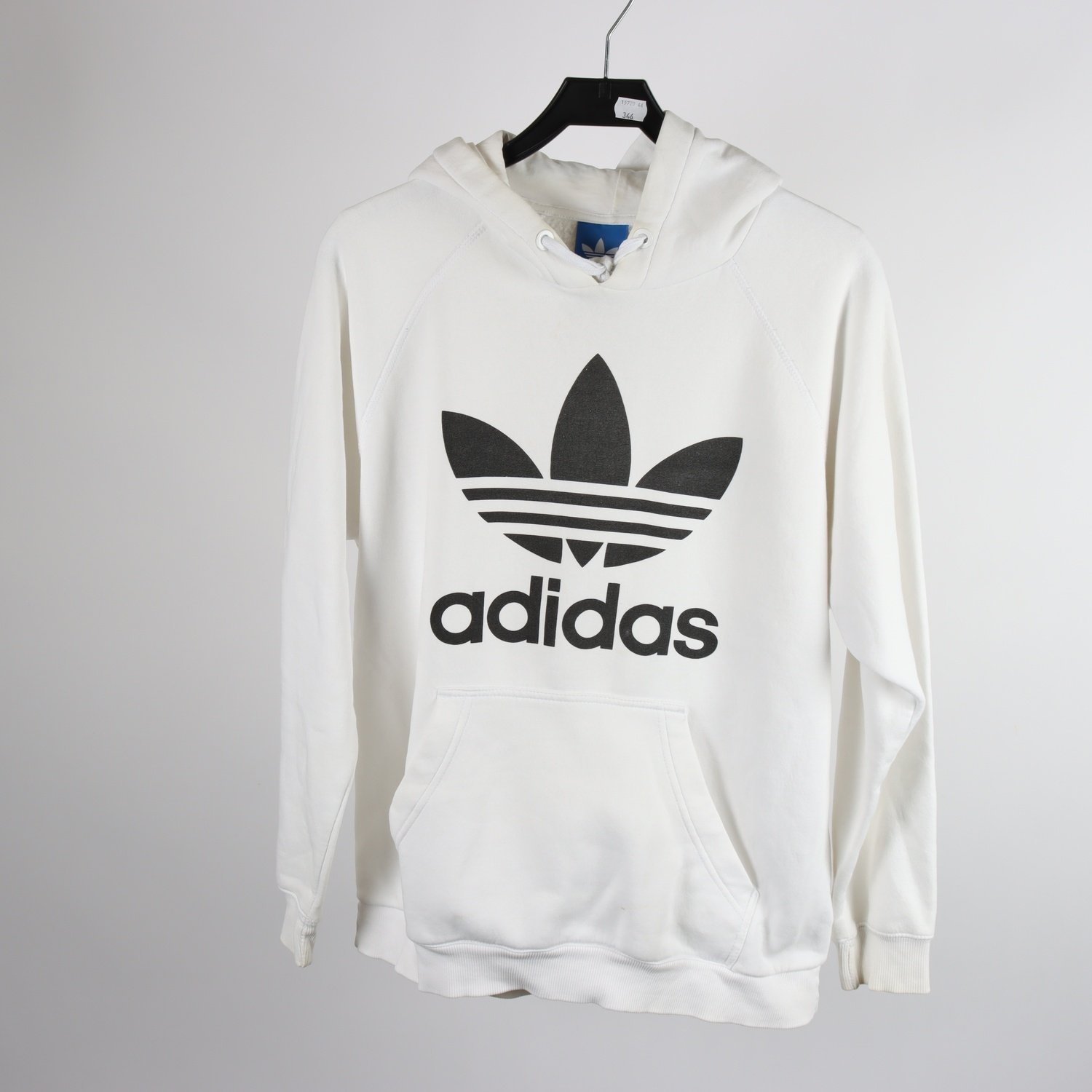 Hoodie, Adidas, vit, stl. L