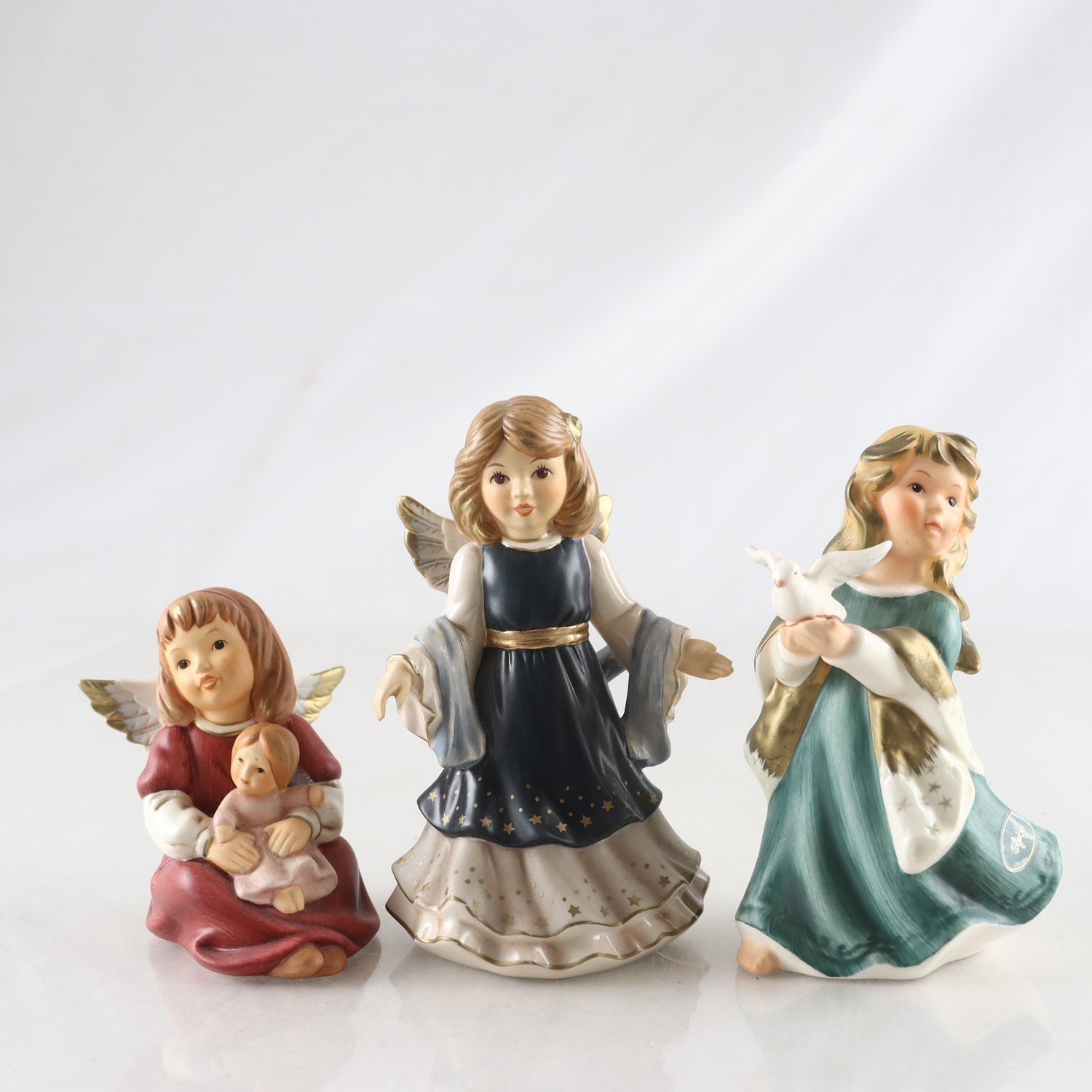 Änglar, porslin, Goebel, 3 st
