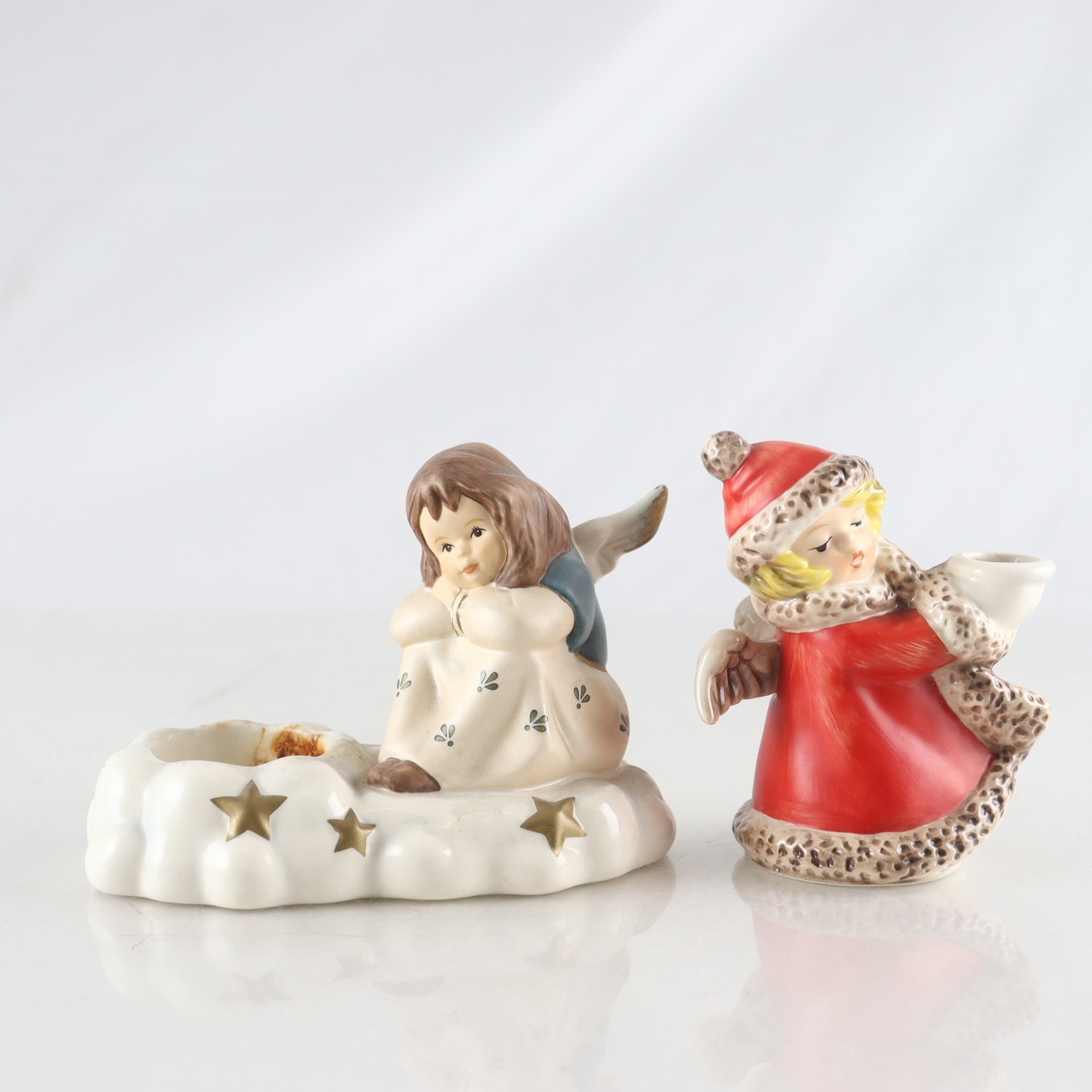 Änglar, porslin, Goebel, 2 st