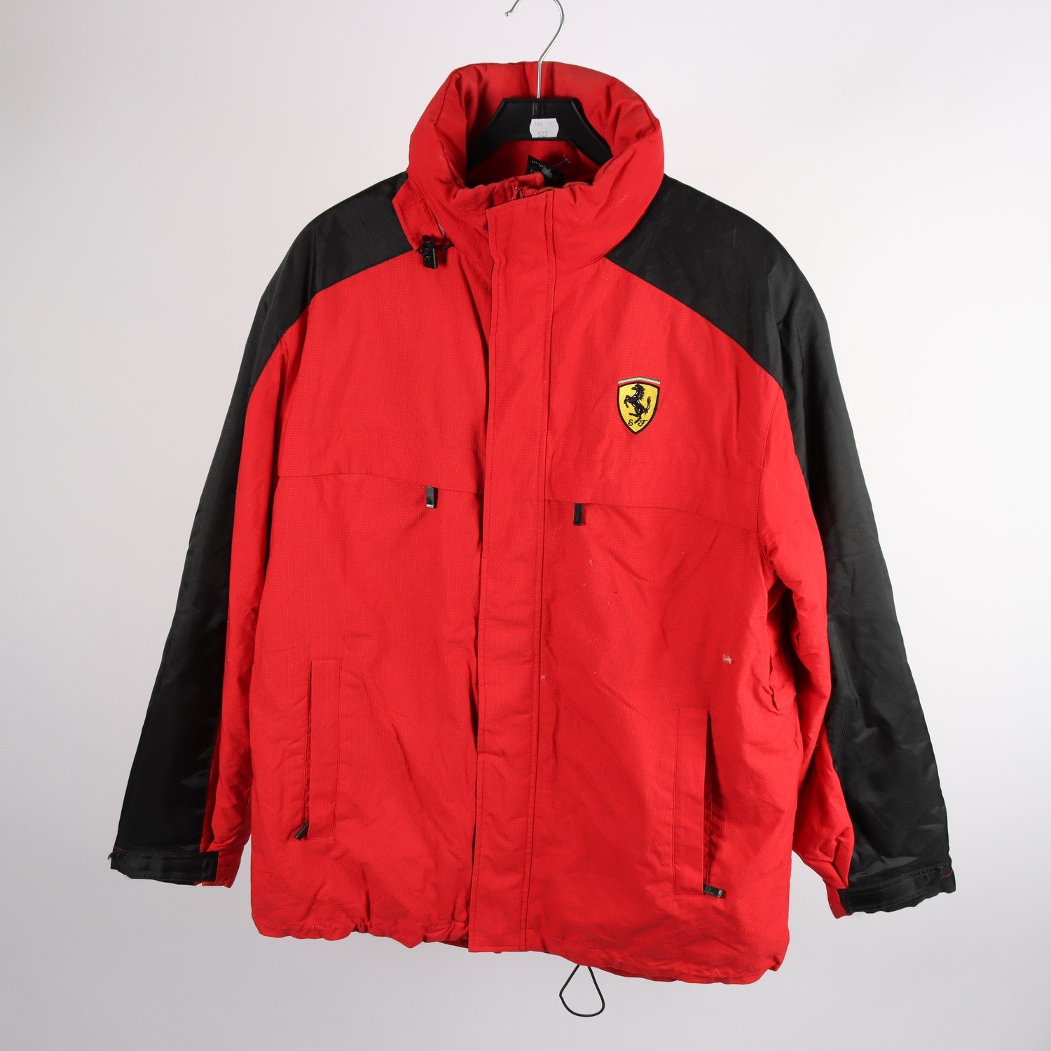 Fodrad vindjacka, Ferrari, svart, stl. M.