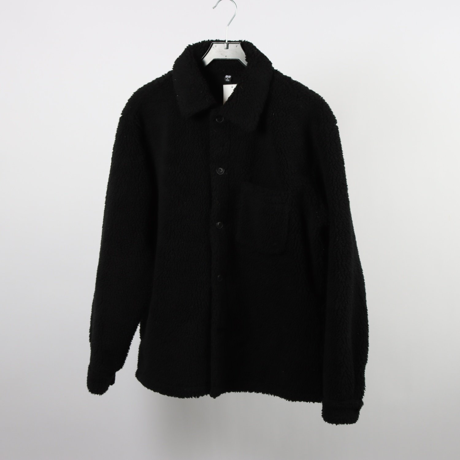 Teddy jacka, Uniqlo, svart, stl. M