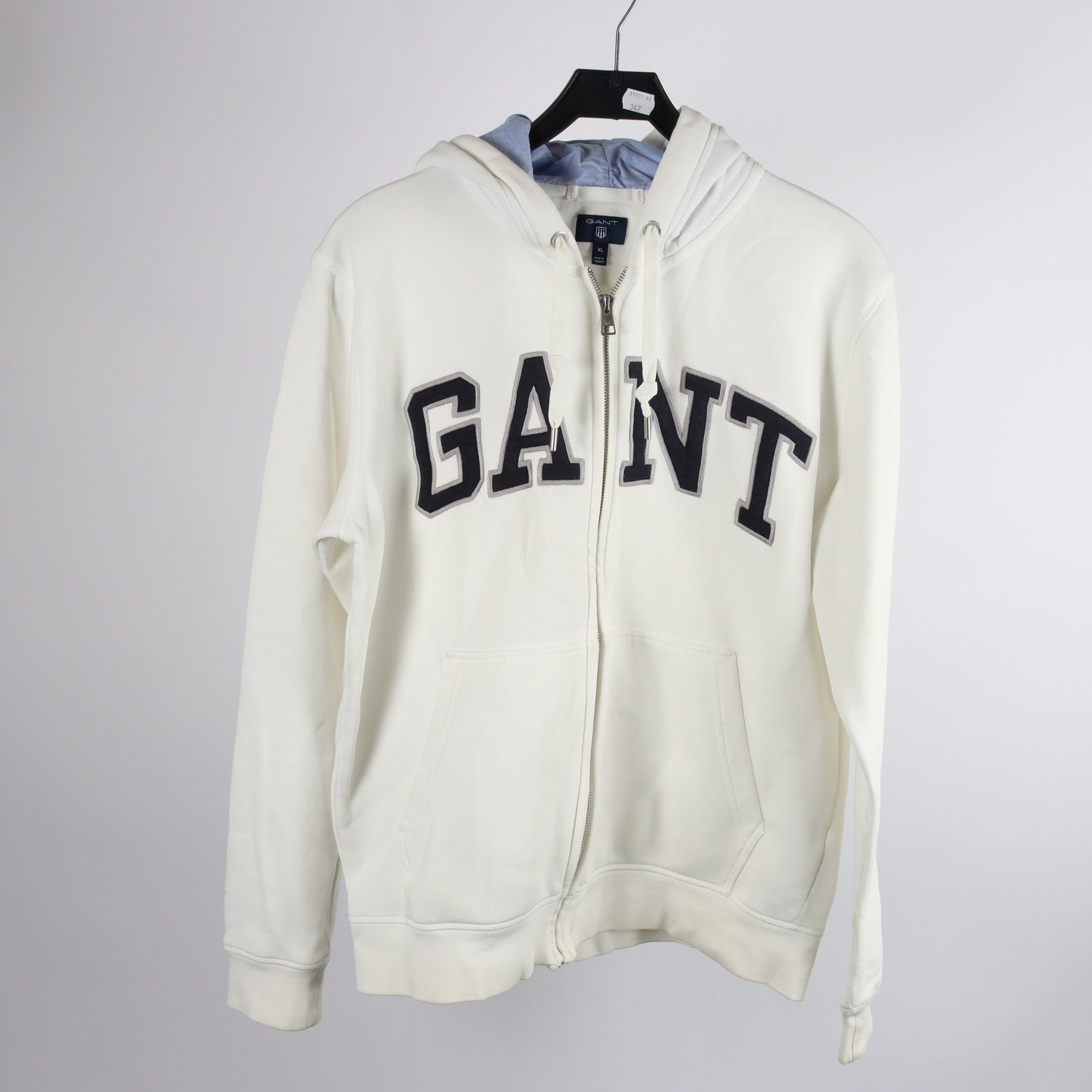 Hoodie, Gant, vit, stl. XL