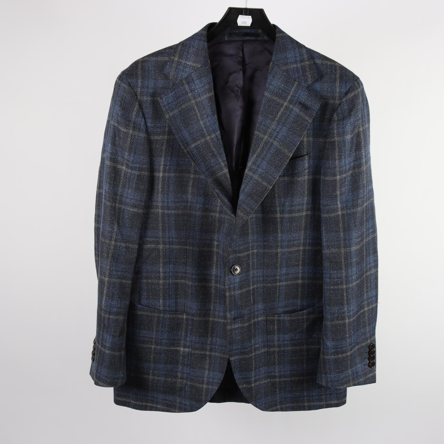 Kavaj, Ströms, blå, rutig, stl. 50