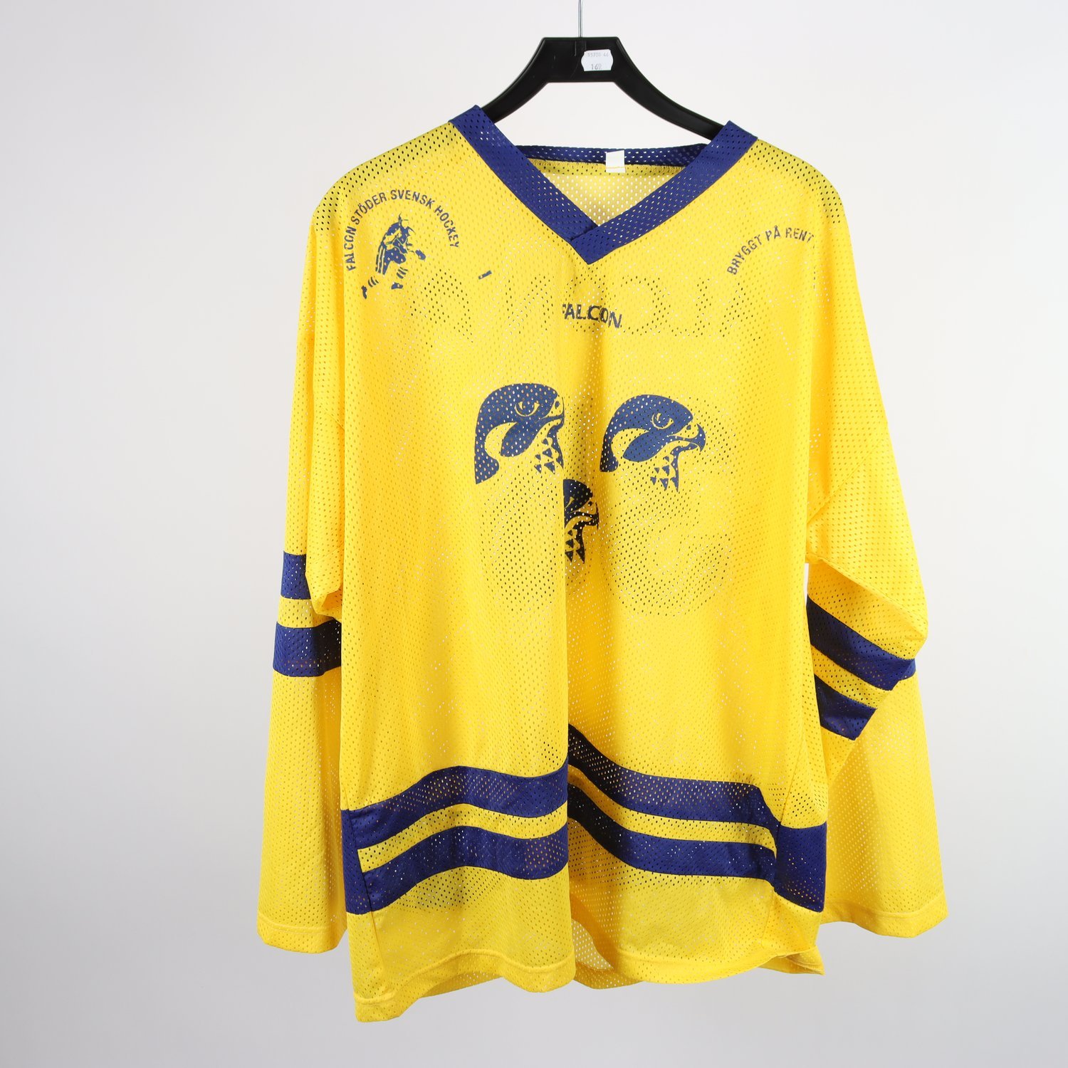 Hockeytröja, gul, blå, stl. XL