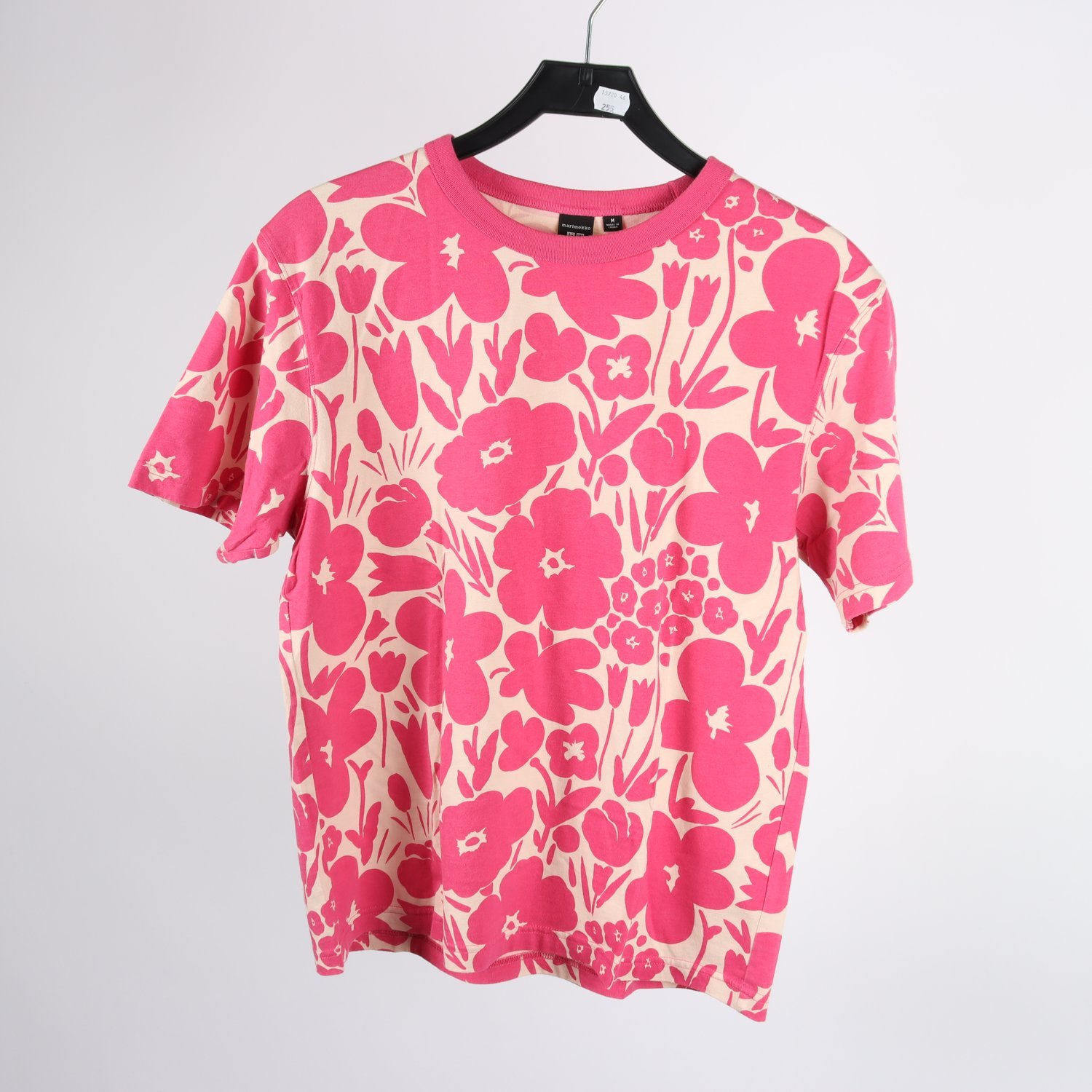 Tröja, Marimekko x Uniqlo, rosa, mönstrad, stl. M