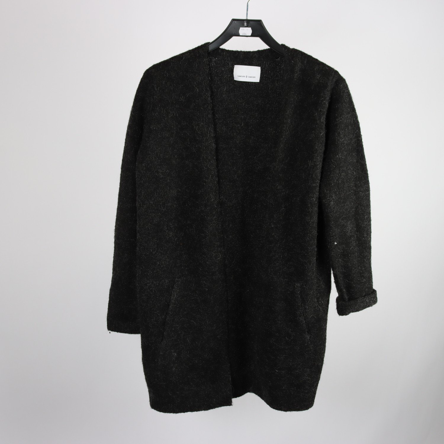 Kofta, Samsøe Samsøe, svart, ull, mohair, stl. S