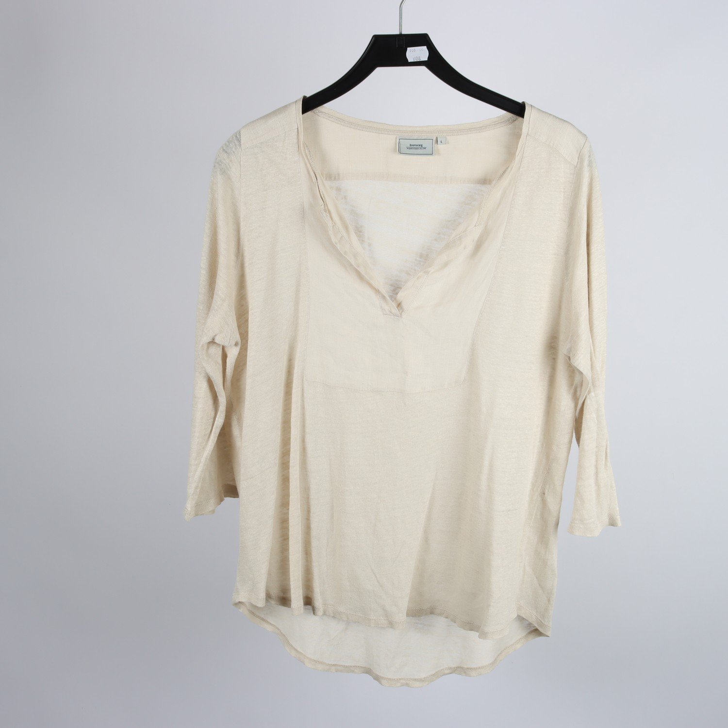Tröja, Boomerang, offwhite, lin, stl. L