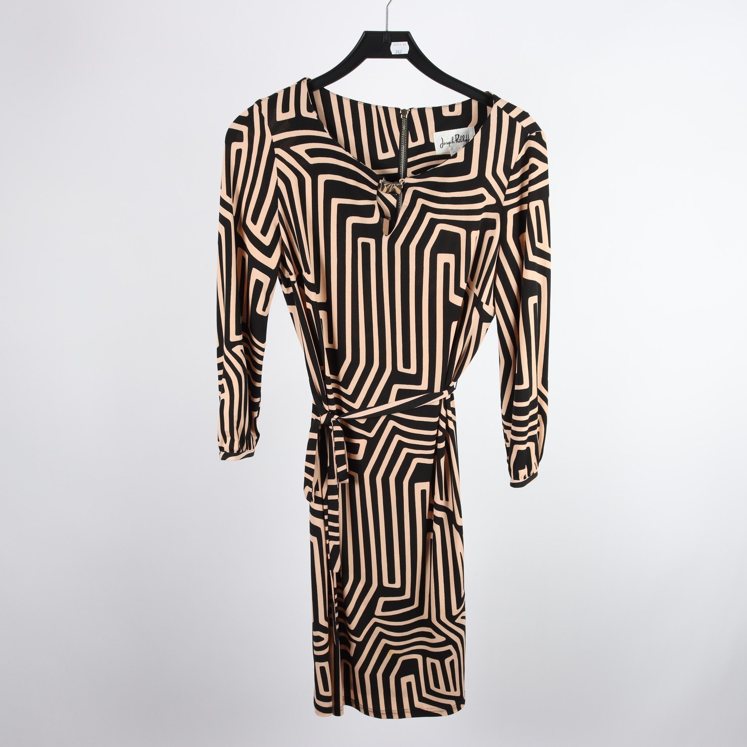 Klänning, Joseph Ribkoff, svart, beige, mönstrad, stl. M