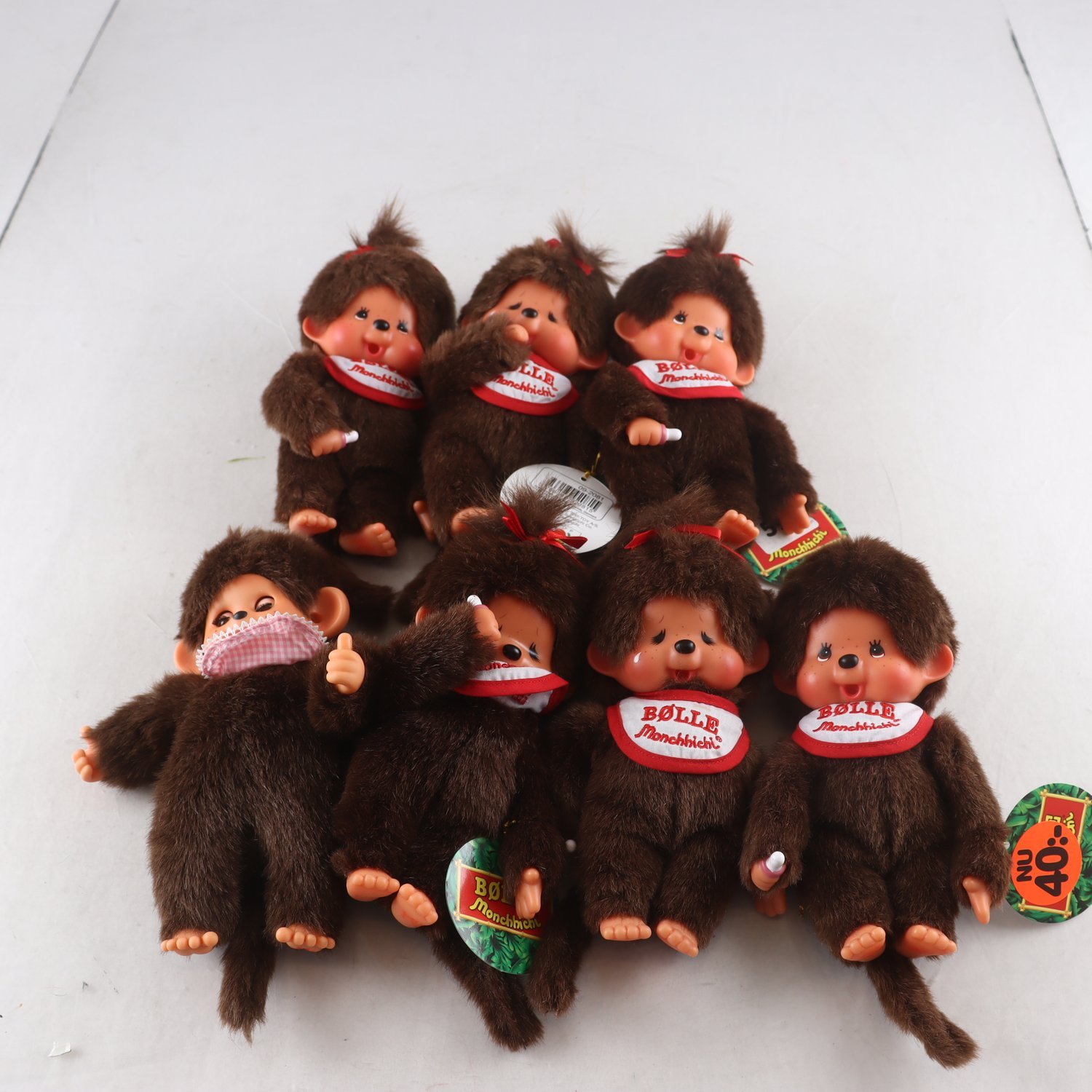 Mjukisdjur, Monchhichi, blandat.