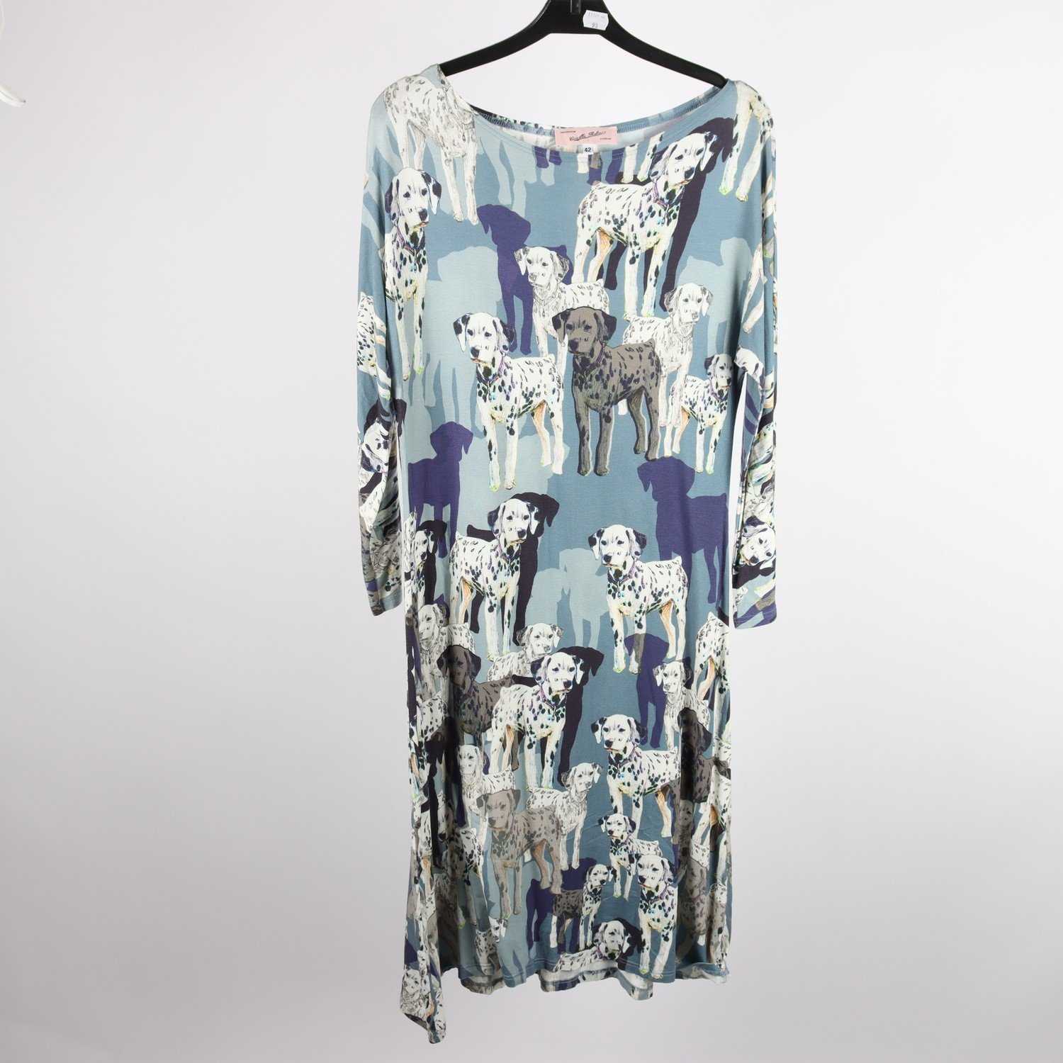 Klänning, Camilla Thulin, mönstrad, hundar, stl. 42