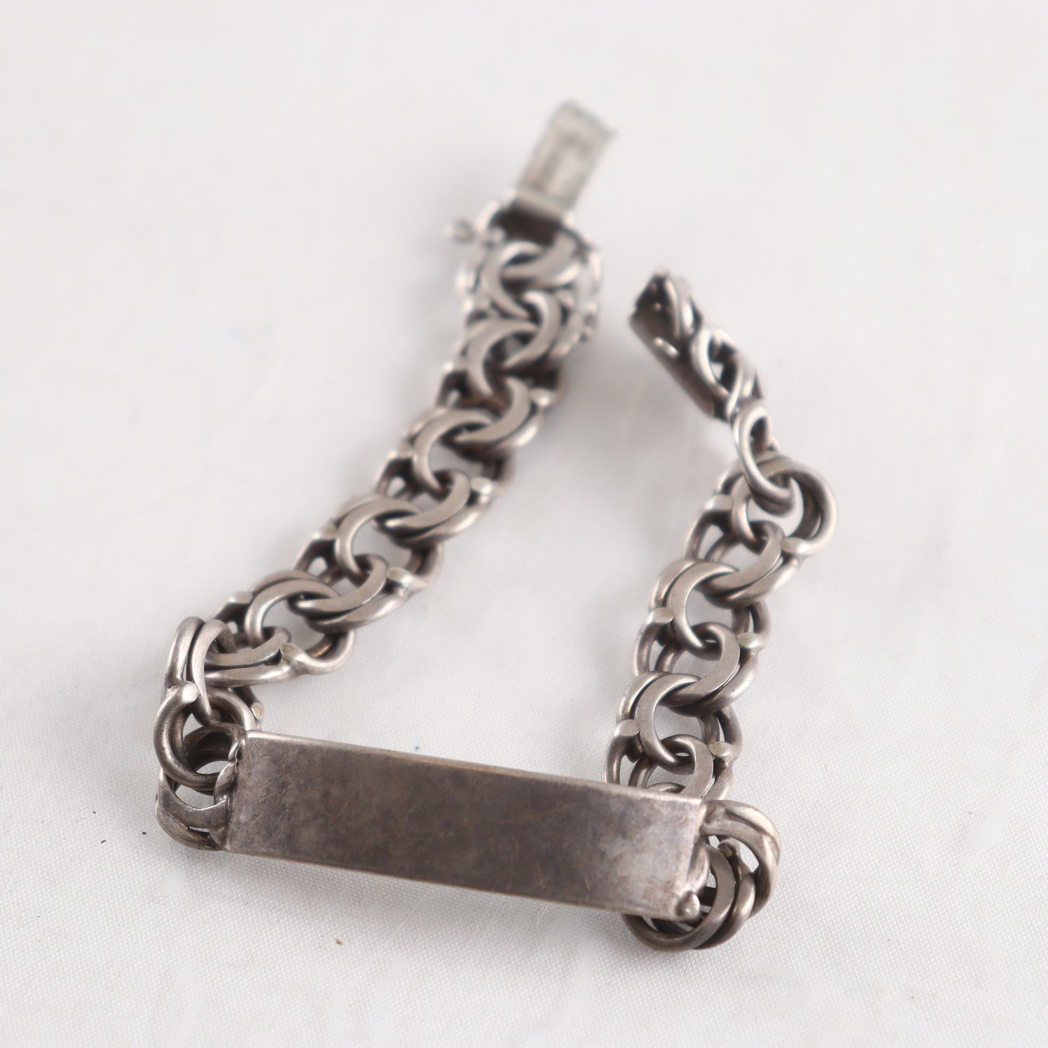 Armband, Silver, Namnplatta, Vikt: 33,2 g