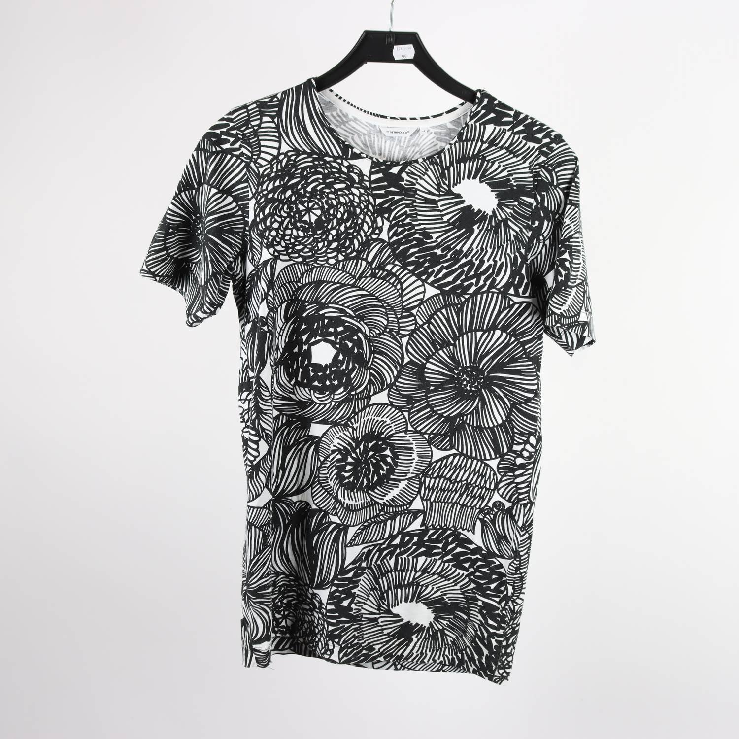 Tröja, Marimekko, svart, vit, mönstrad, stl. XS