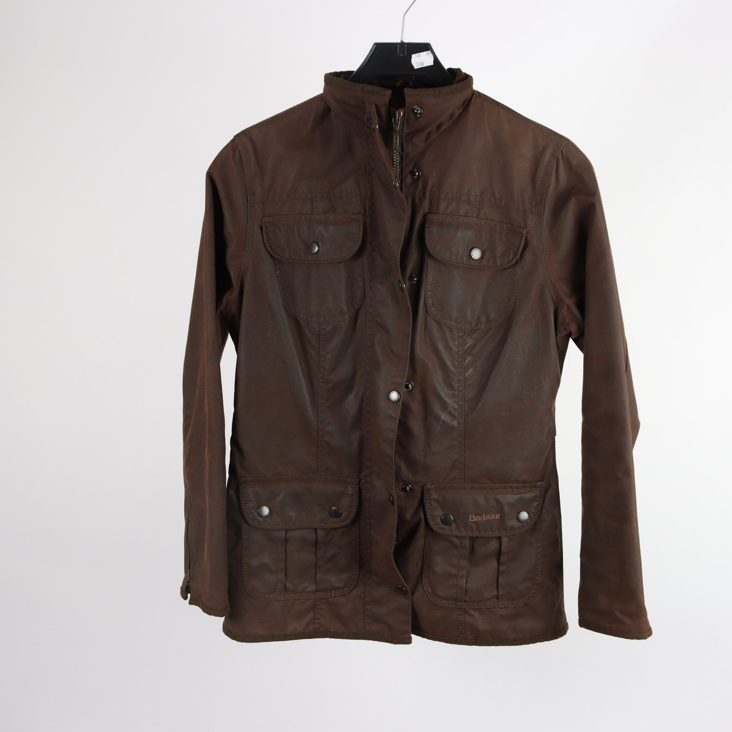 Vaxad jacka, Barbour, brun, stl. 8