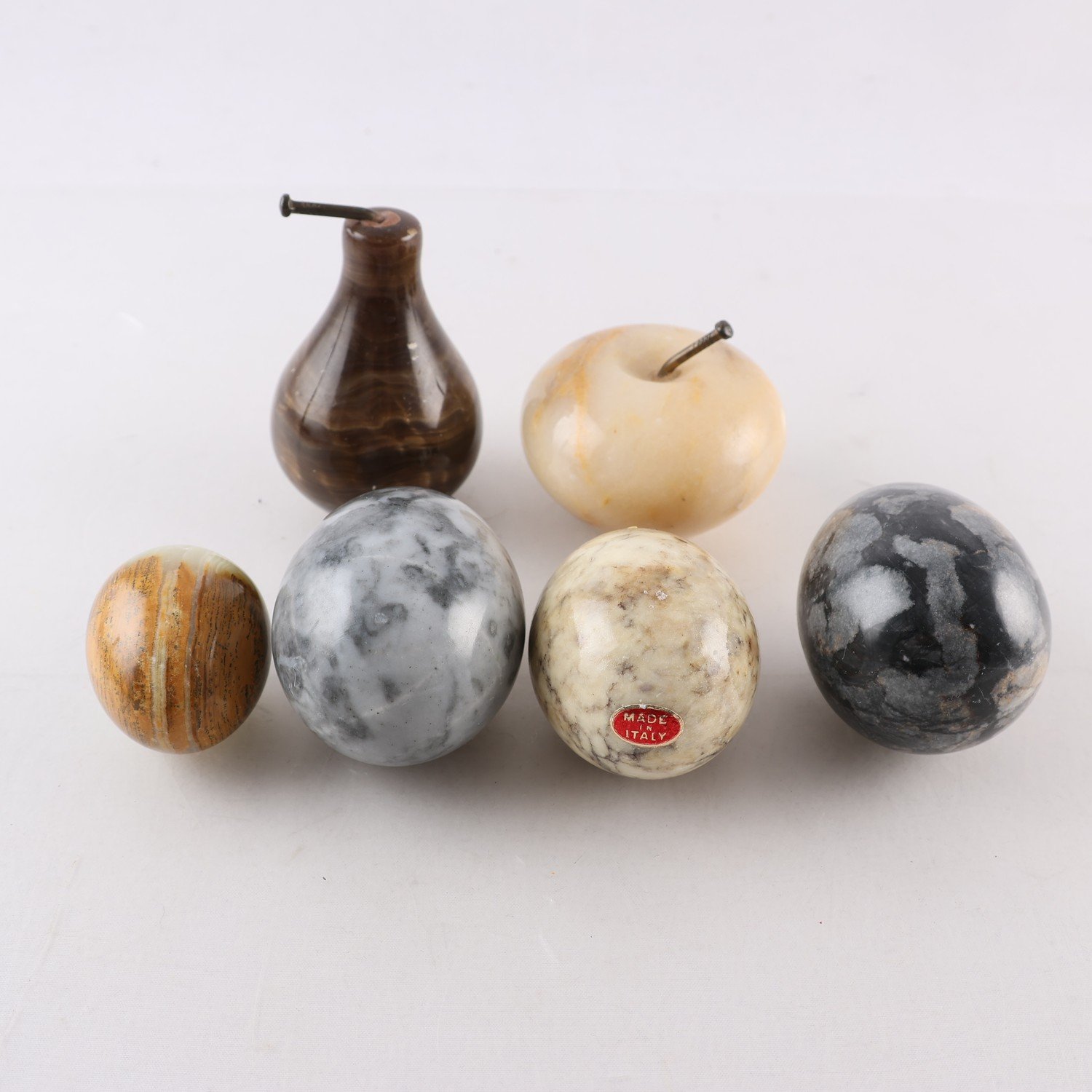 Marmorägg & frukt, 6 st.