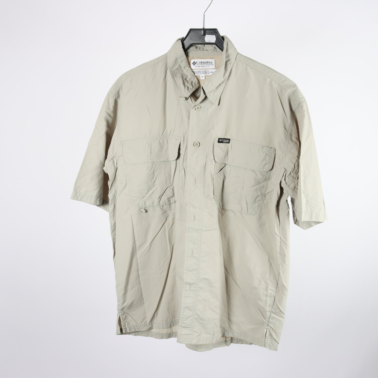 2-pack, skjorta, Columbia, grå, beige, stl. M