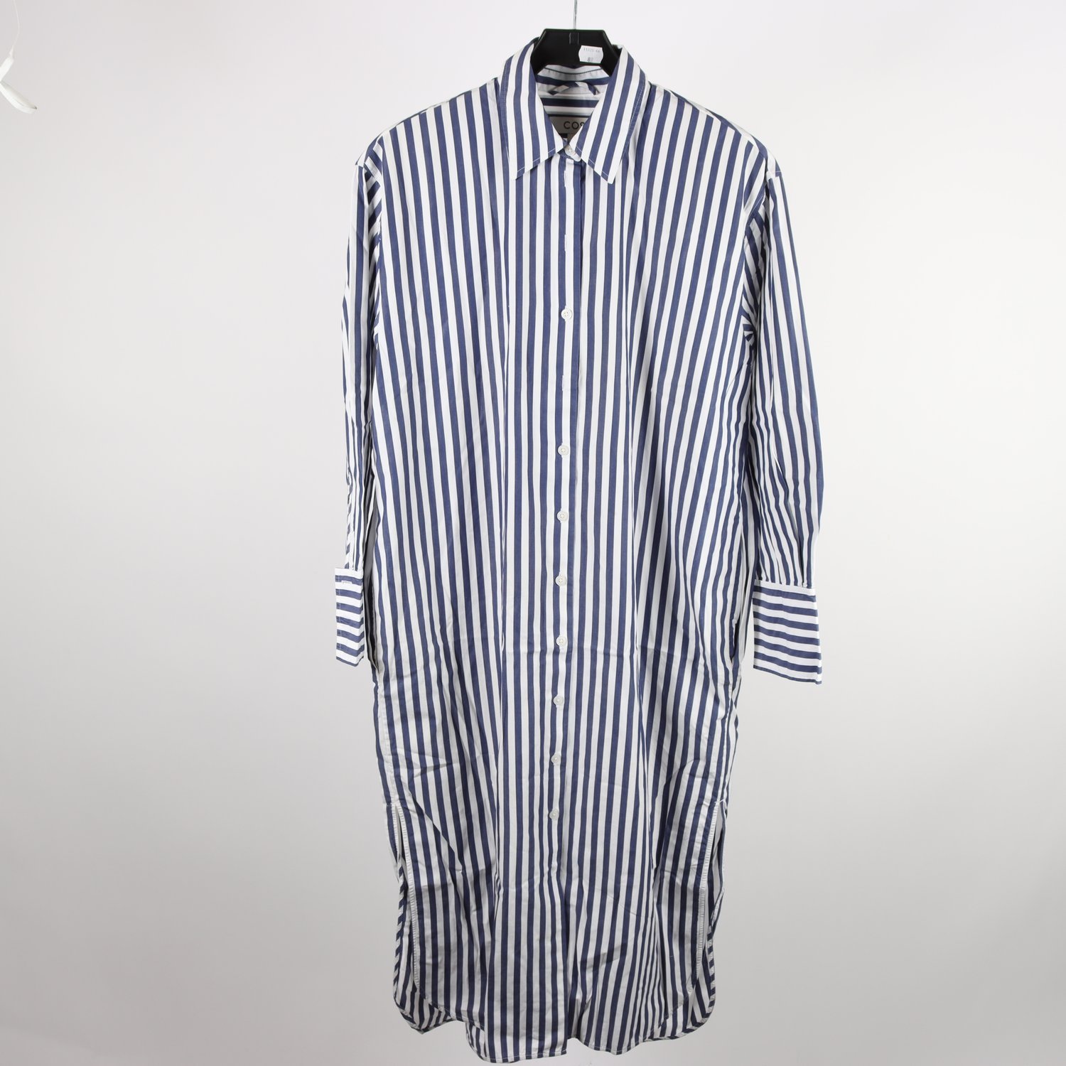 Klänning, COS, blå, vit, randig, stl. 36