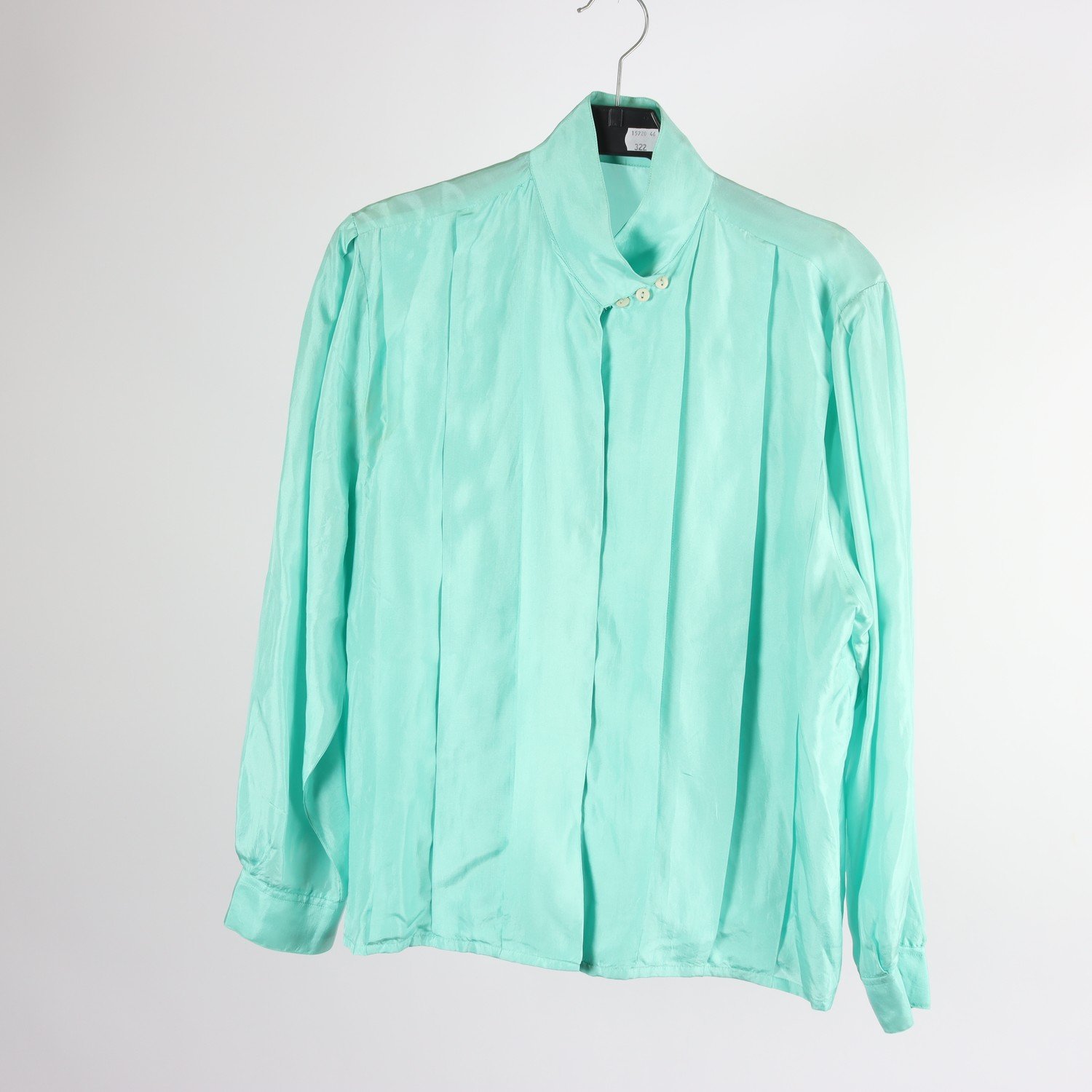 Sidenblus, Jennifer, grön, stl. 36