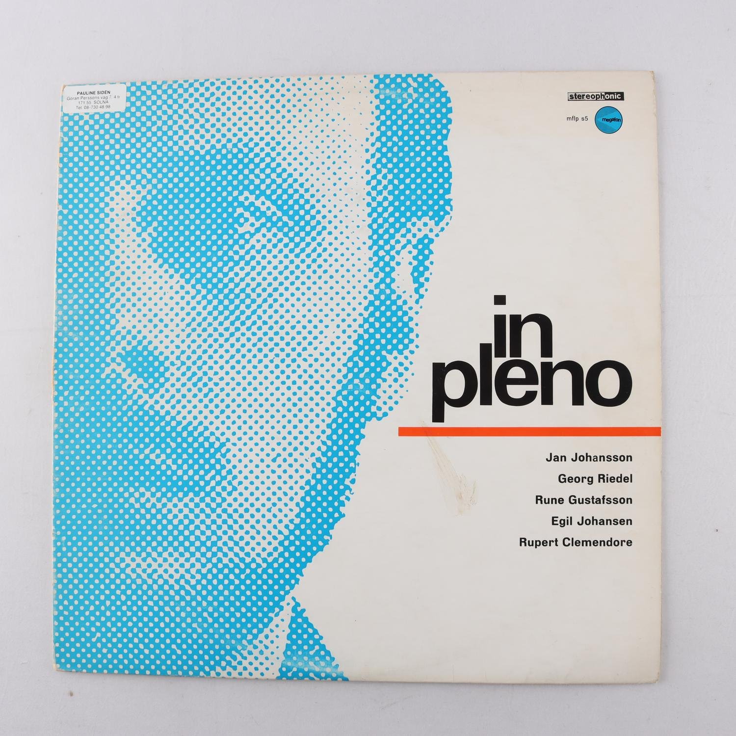 LP Jan Johansson, In Pleno