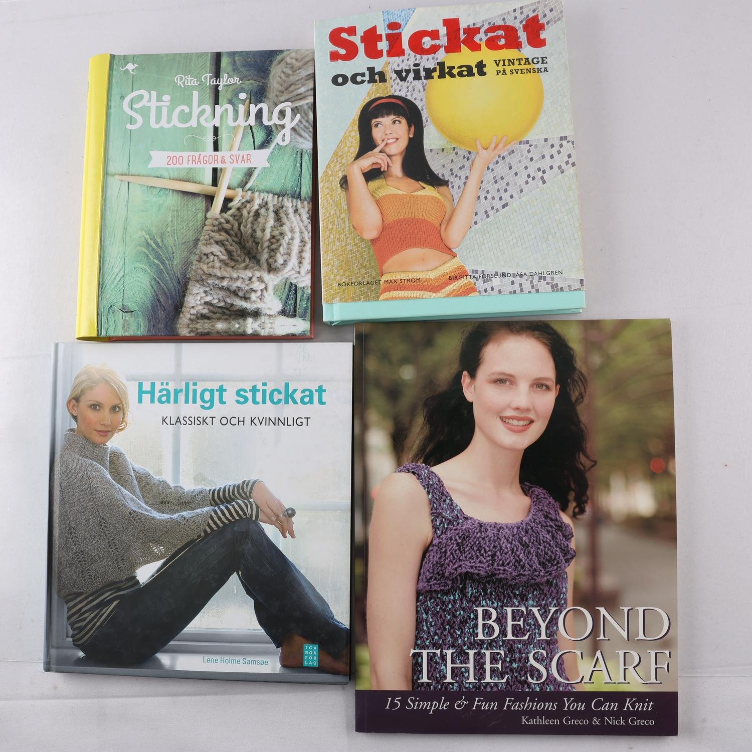 Stickning, bokpaket med 4 volymer