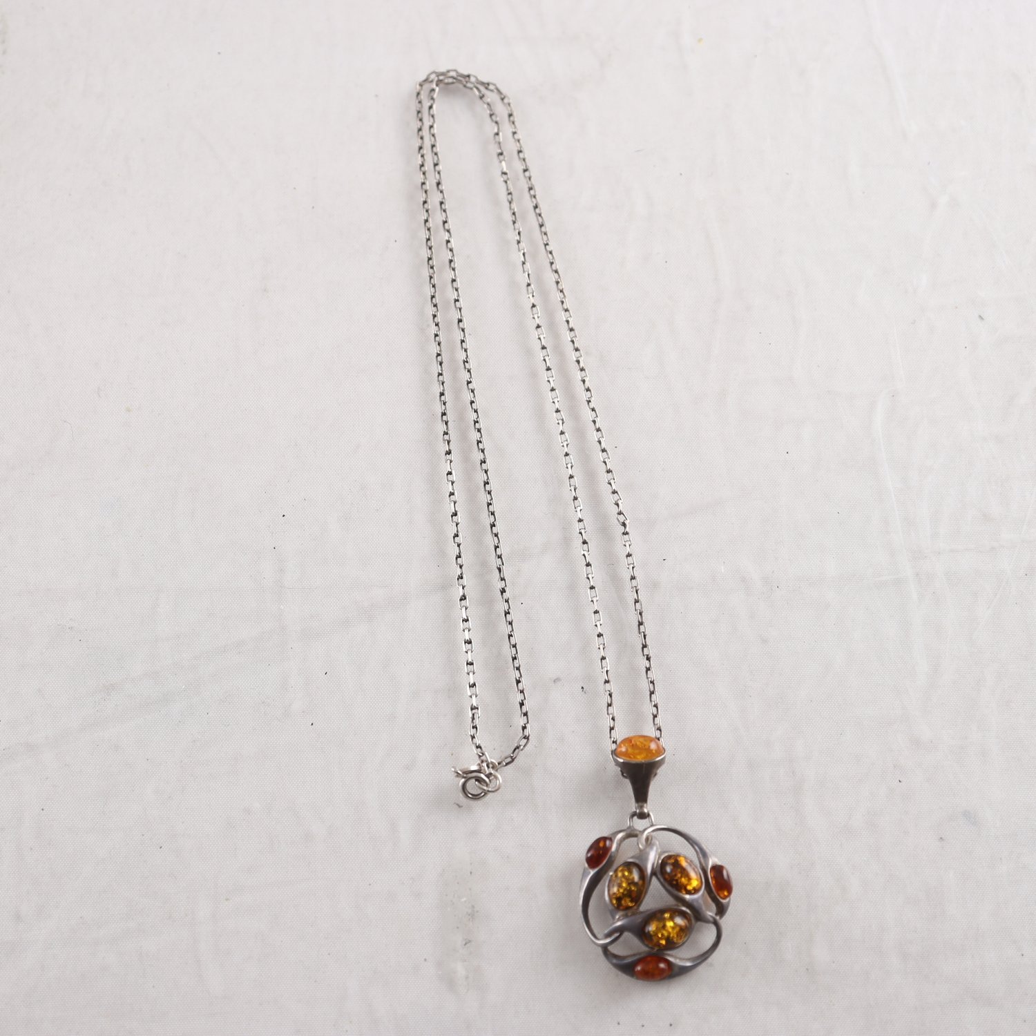 Halsband & Hänge, Silver, Stenar Brv: 10,8 g