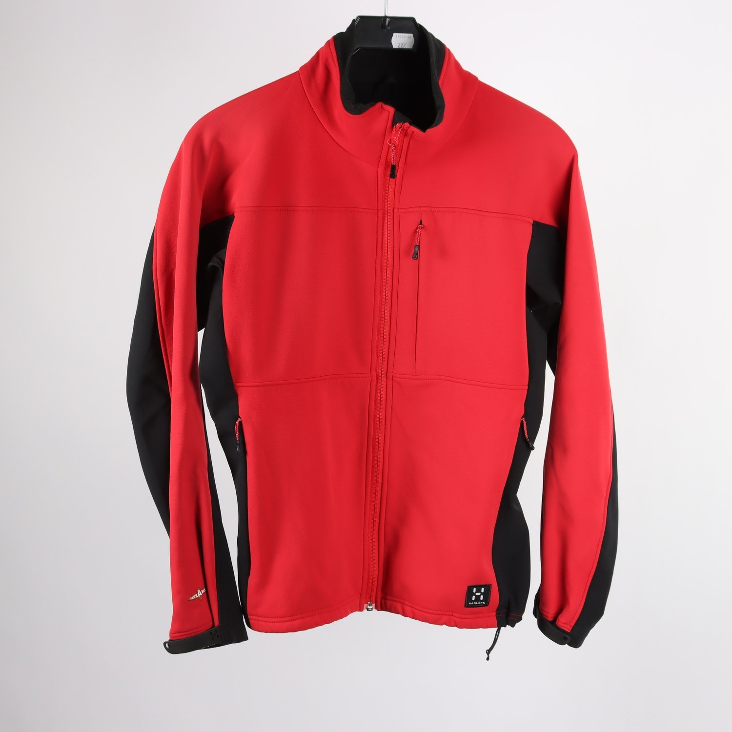 Softshelljacka, Haglöfs, röd, svart, stl. 42
