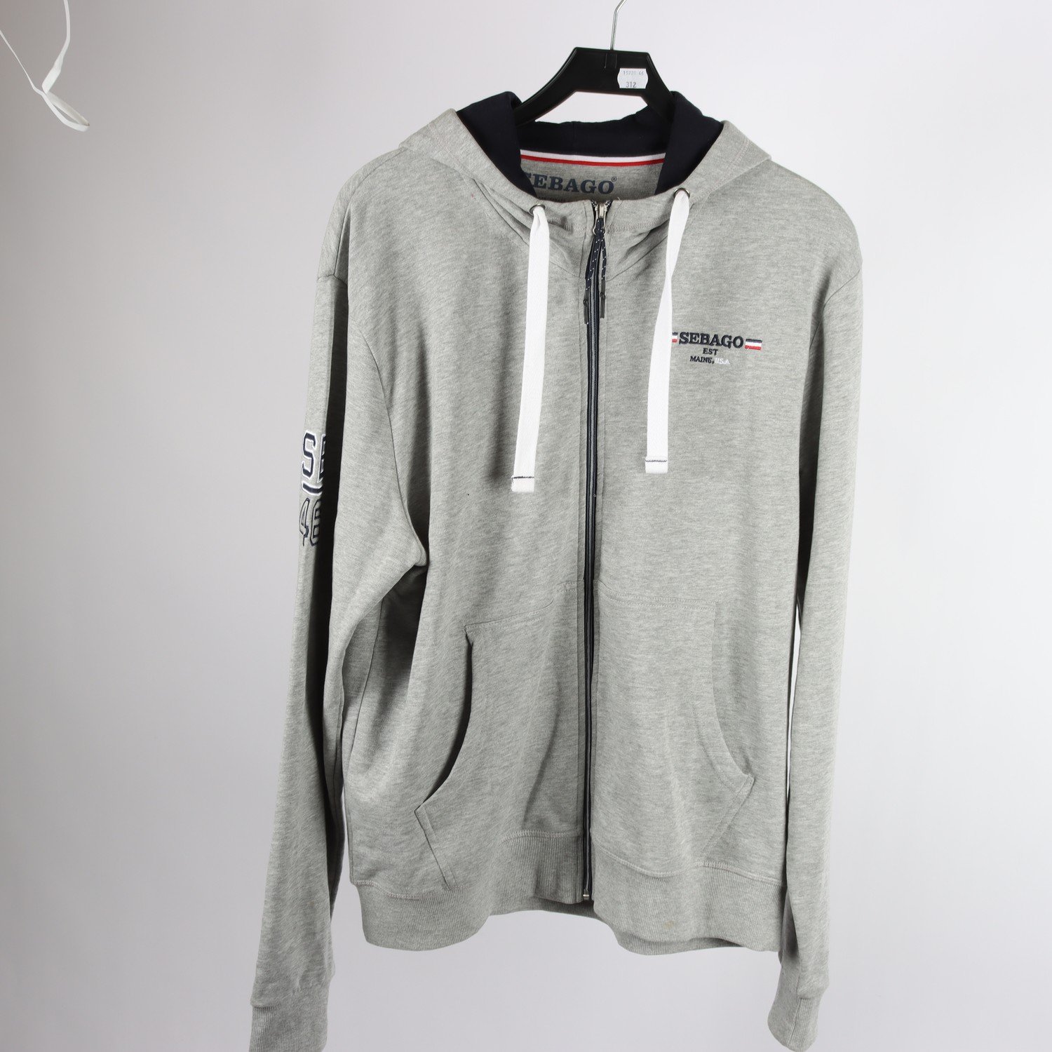 Hoodie, Sebago, grå, stl. XL