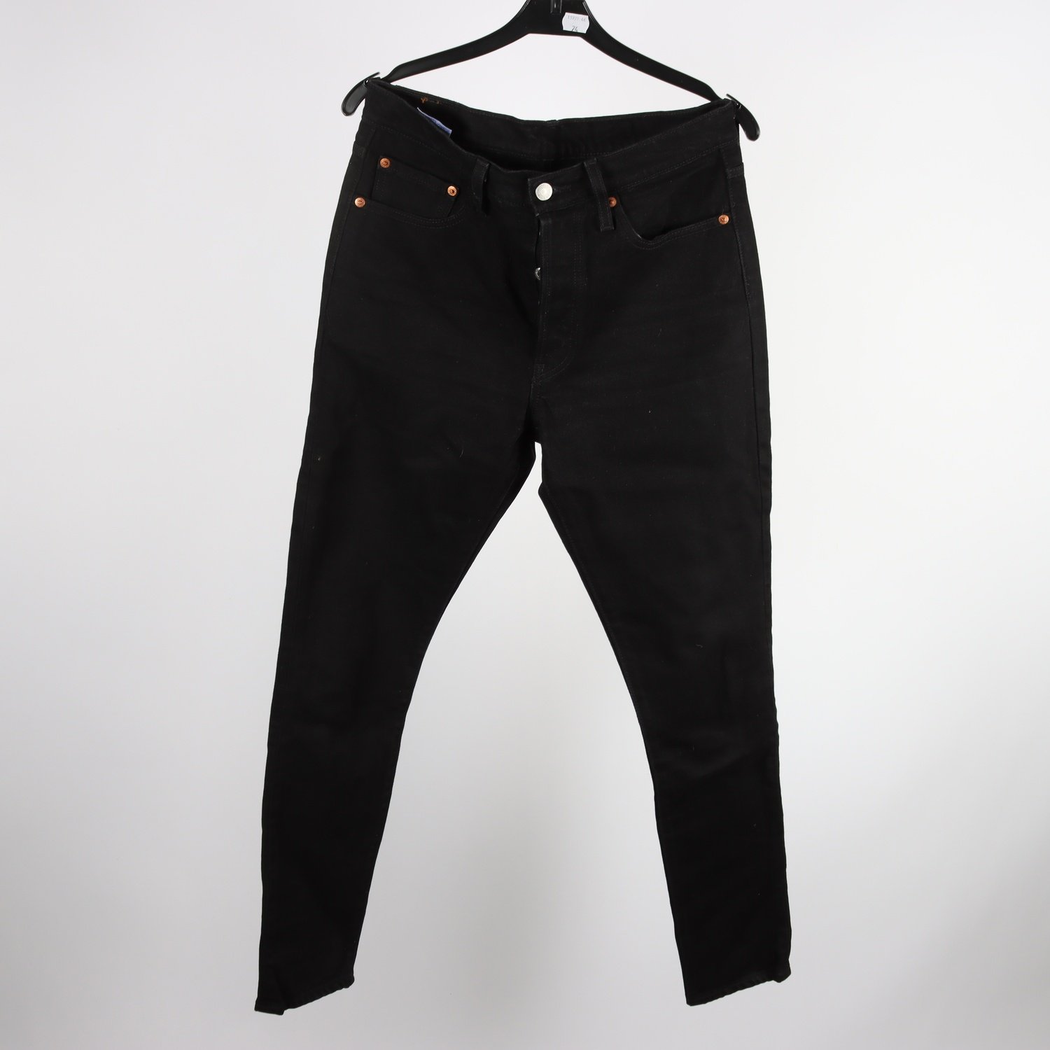 Jeans, Levi Strauss & Co 501, svart, stl. W28 L32