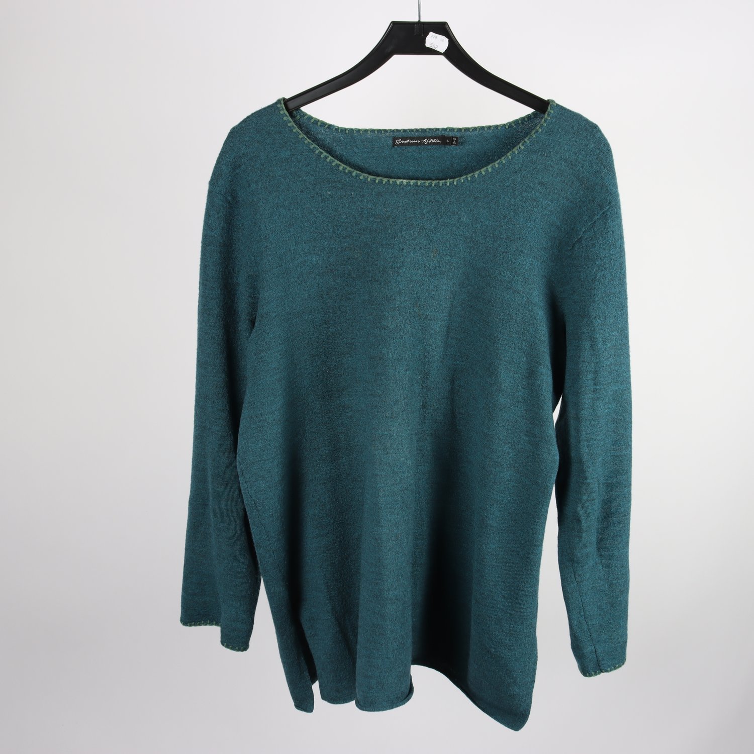 Tröja, Gudrun Sjödén, petrol, ull, stl. L