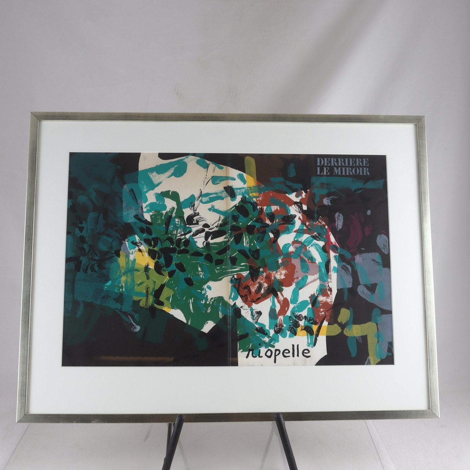 Litografiskt tryck, Derriére le Miroir, Paul Riopelle. Endast avhämtning.