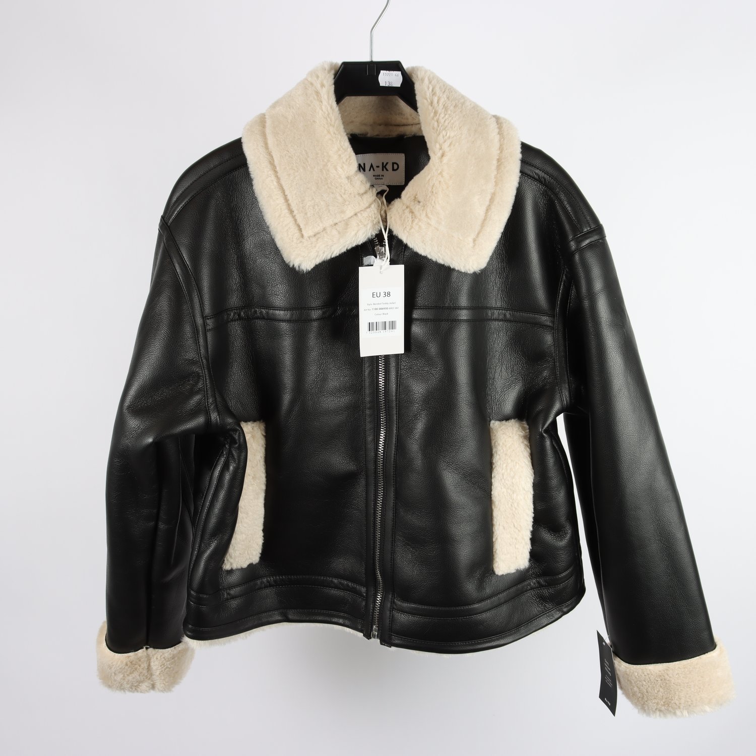 Jacka, NA-KD, svart, stl. 38