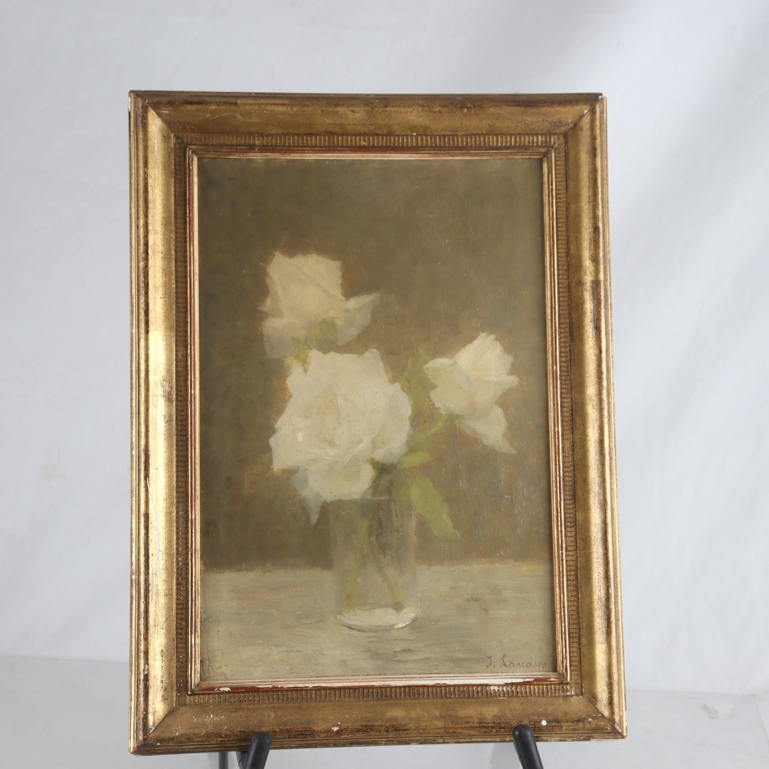 Olja på duk, J Lascases, Frankrike, signerad. Samfraktas ej.