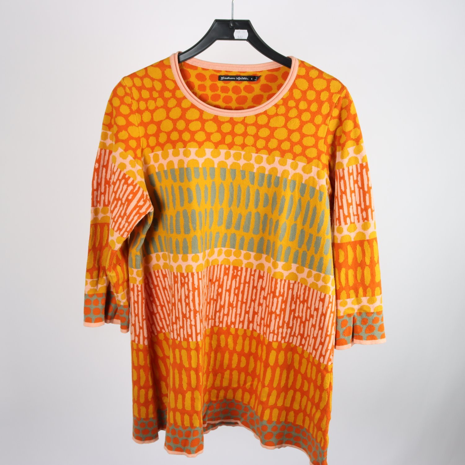 Tröja, Gudrun Sjödén, senapsgul, orange, stl. M