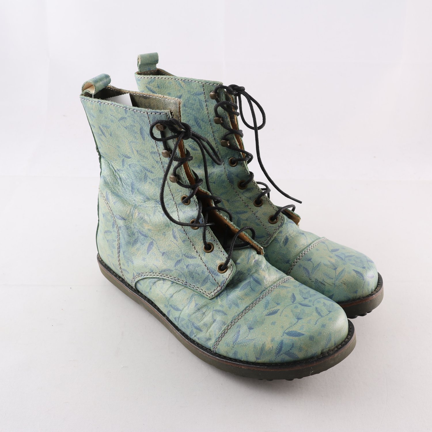 Kängor, Gudrun Sjödèn, blå, mönstrade, stl. 39