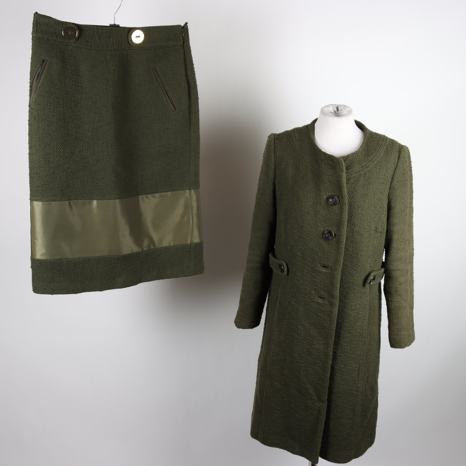 2-delat set, kappa/kjol, Milly of New York, grön, stl. 8 (M)