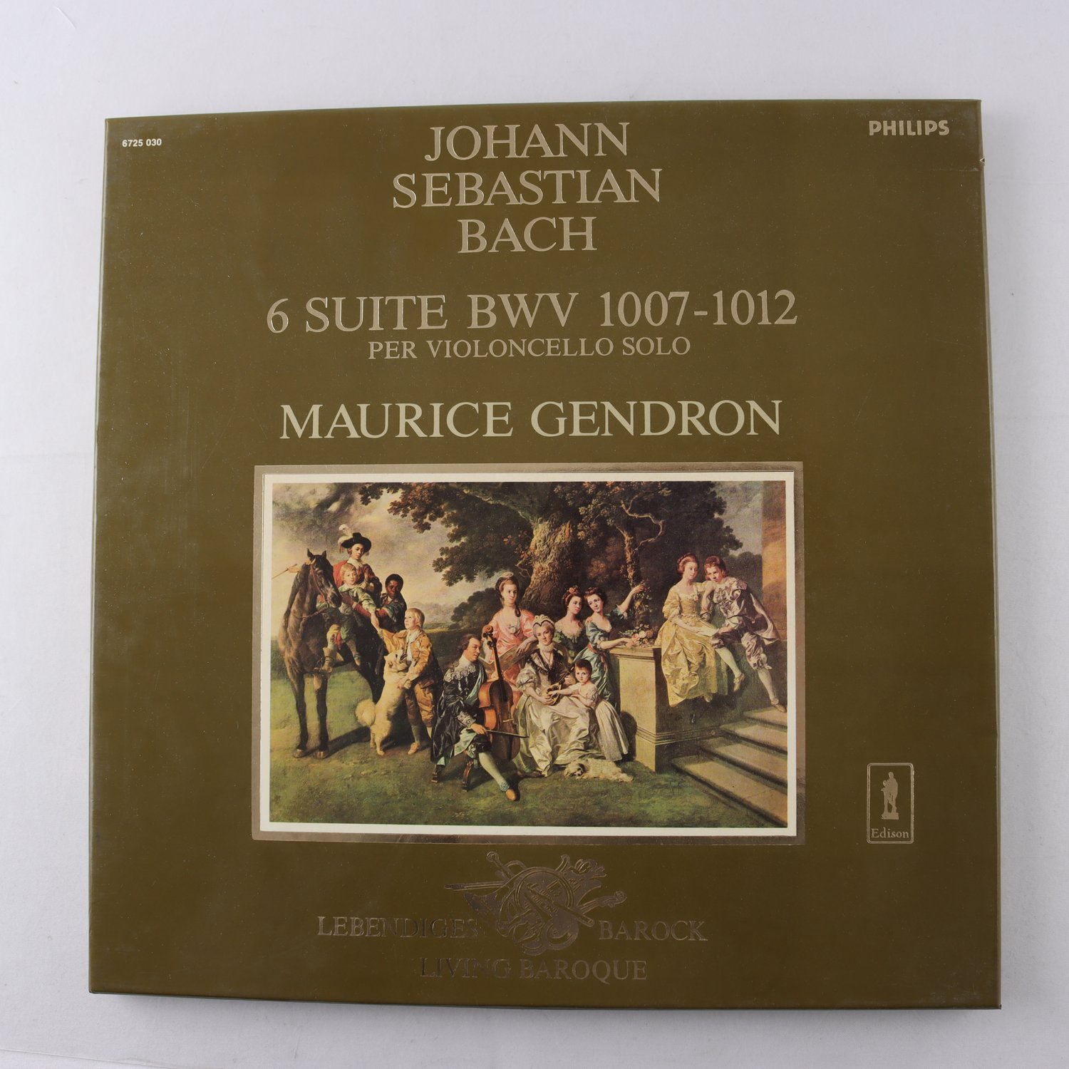LP Bach, Maurice Gendron, 6 Suite BWV 1007–1012 Per Violoncello Solo