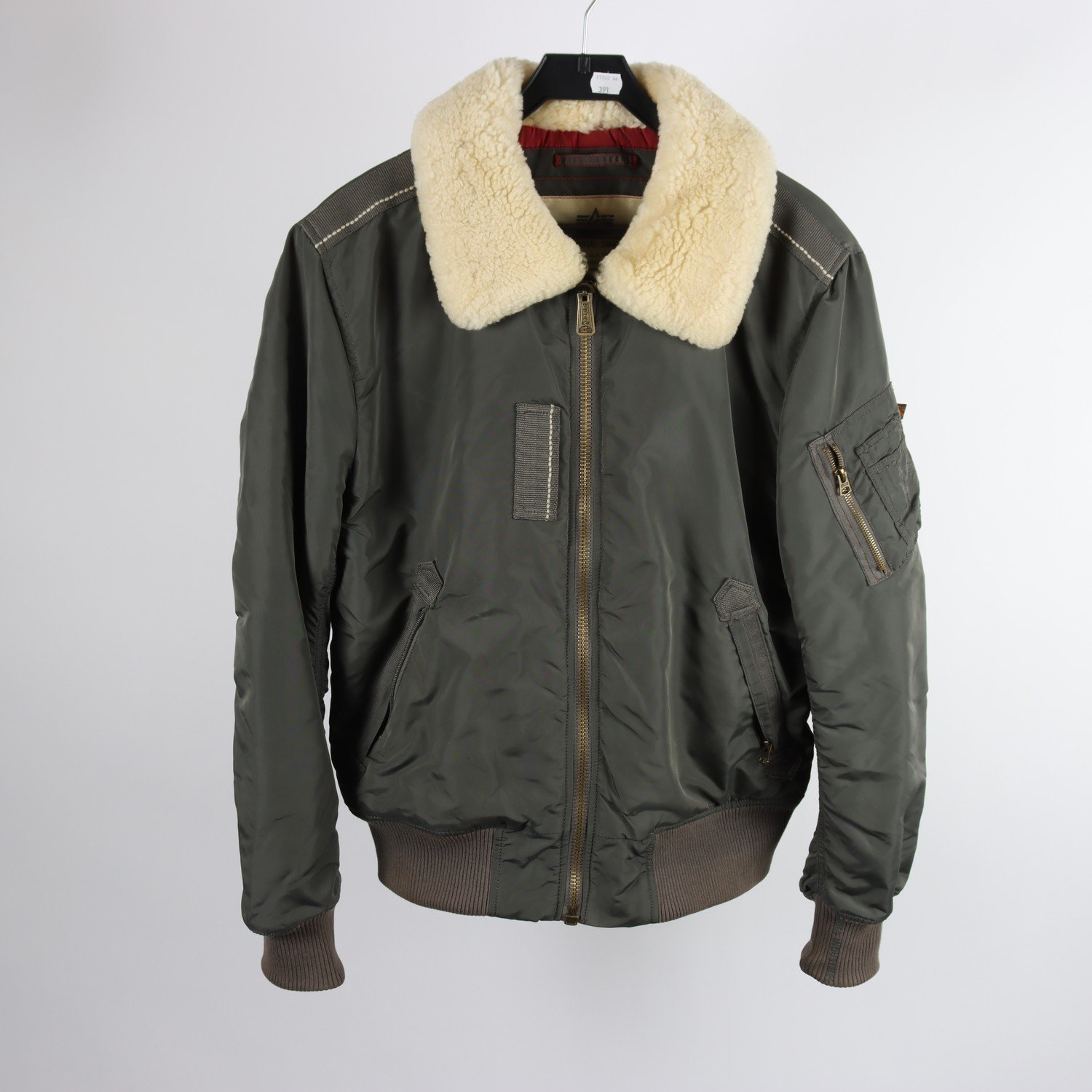 Bomberjacka, Alpha Industries, grå, stl. L