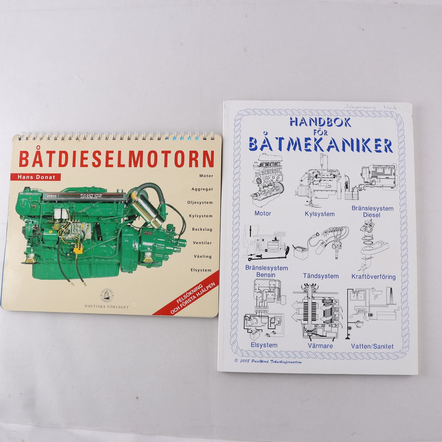 Hans Donat, Båtdieselmotorn + Handbok för båtmekaniker